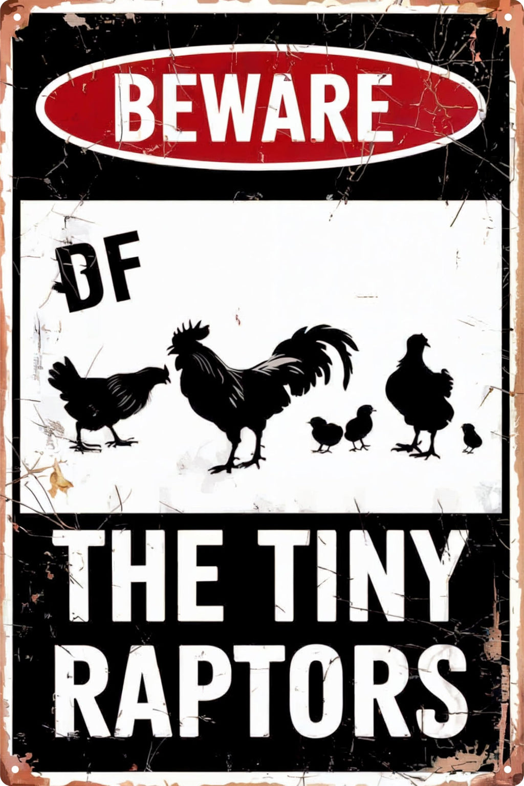 Funny Chicken Gifts Christian God Gifts Chicken I'm Going To Let God Fix It Tin Sign for Home Farm Chicken Coop Farmhouse Kitchen Garden Decor 8x12 in