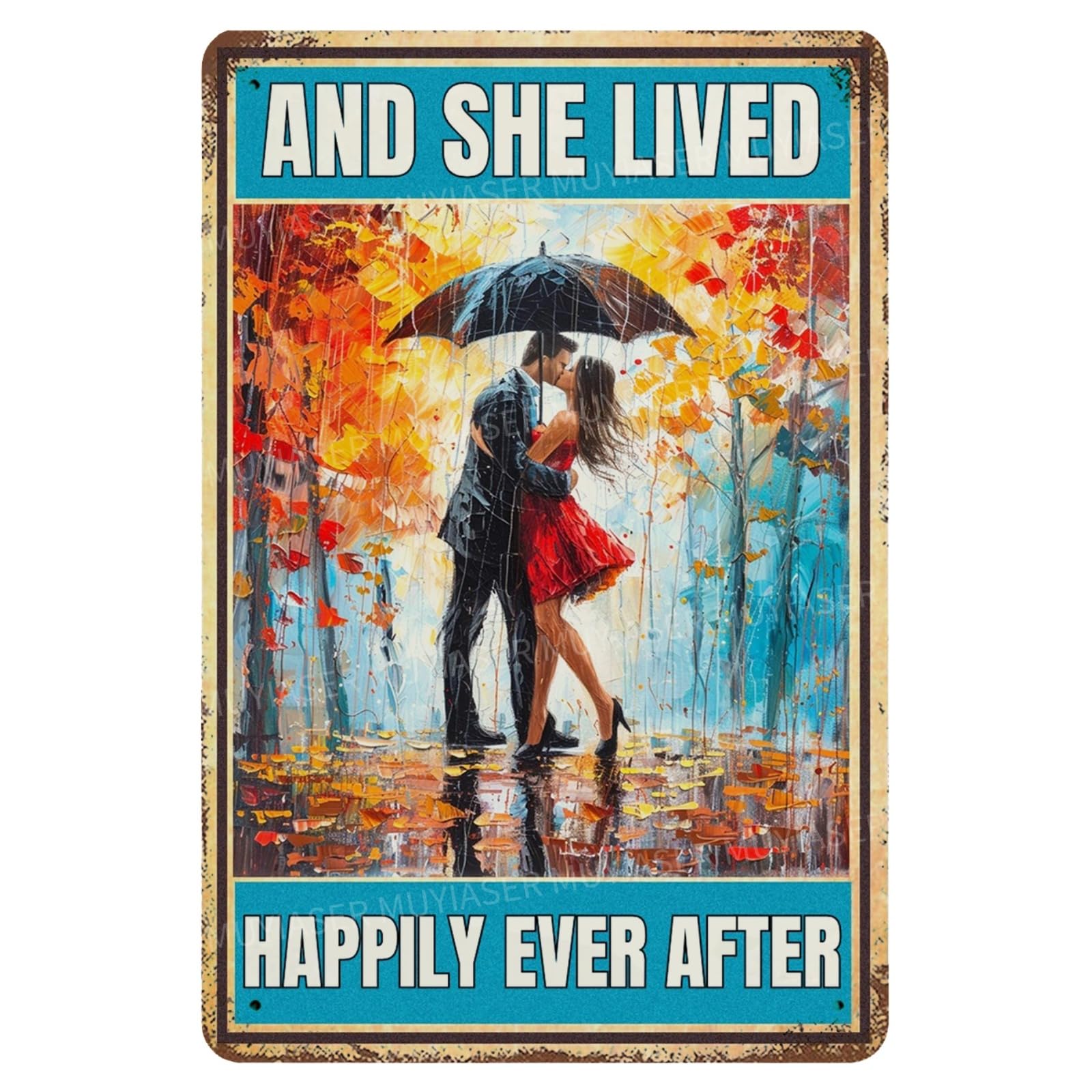 Metal Sign Easily Distracted By Cats & Garden Vintage Retro Aluminum Tin Sign for Garden, Kitchen, Office, Home, Bar, Cafe Decor 8x12 Inch