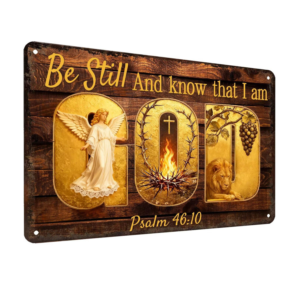 Inspirational Bible Verse Sign God Says You Are Metal Tin Signs Bird Print Christian Gift Quotes Poster for Church Prayer Room Office Decor 8x12 Inch