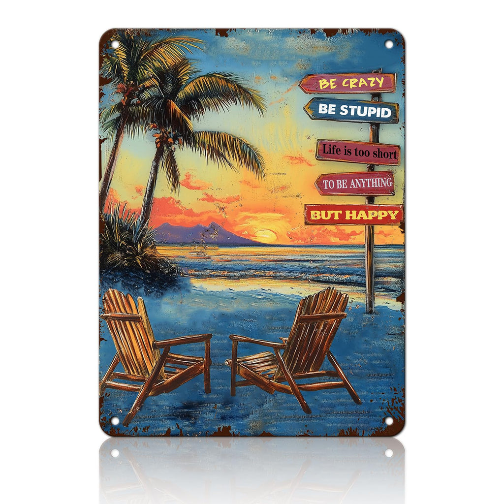 Beach Metal Sign Some Girls Are Just Born With The Beach In Their Souls Tin Sign Home Bar Pub 8x12 Inch Wall Decor