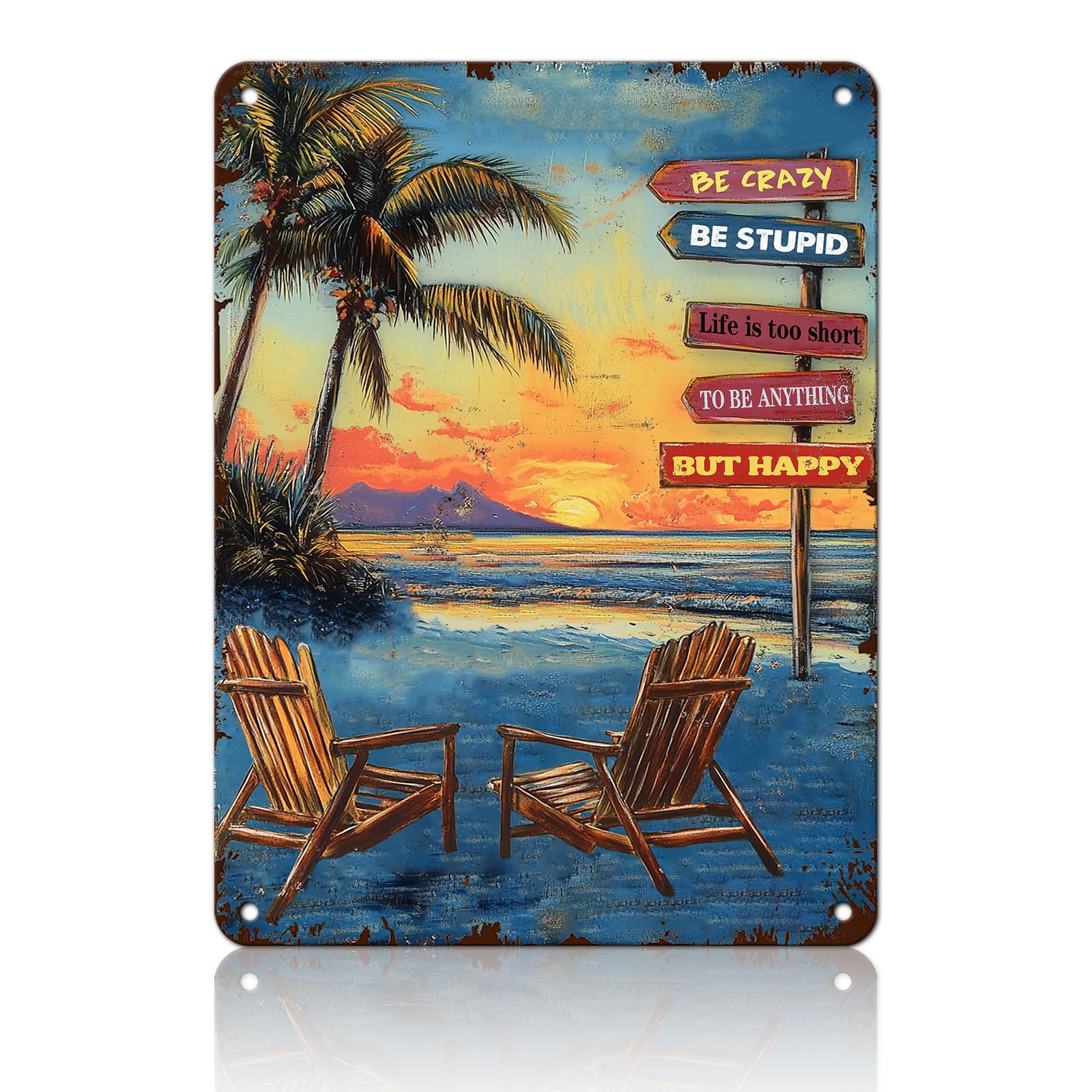 Beach Metal Sign Some Girls Are Just Born With The Beach In Their Souls Tin Sign Home Bar Pub 8x12 Inch Wall Decor