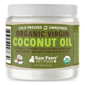 Raw Paws Virgin Organic Coconut Oil for Dogs & Cats (4-oz) - Skin & Coat | Dry Nose & Paw Balm - Itchy Skin Support - Hot Spot Care - Cat Hairball Support - Edible Pet Supplement