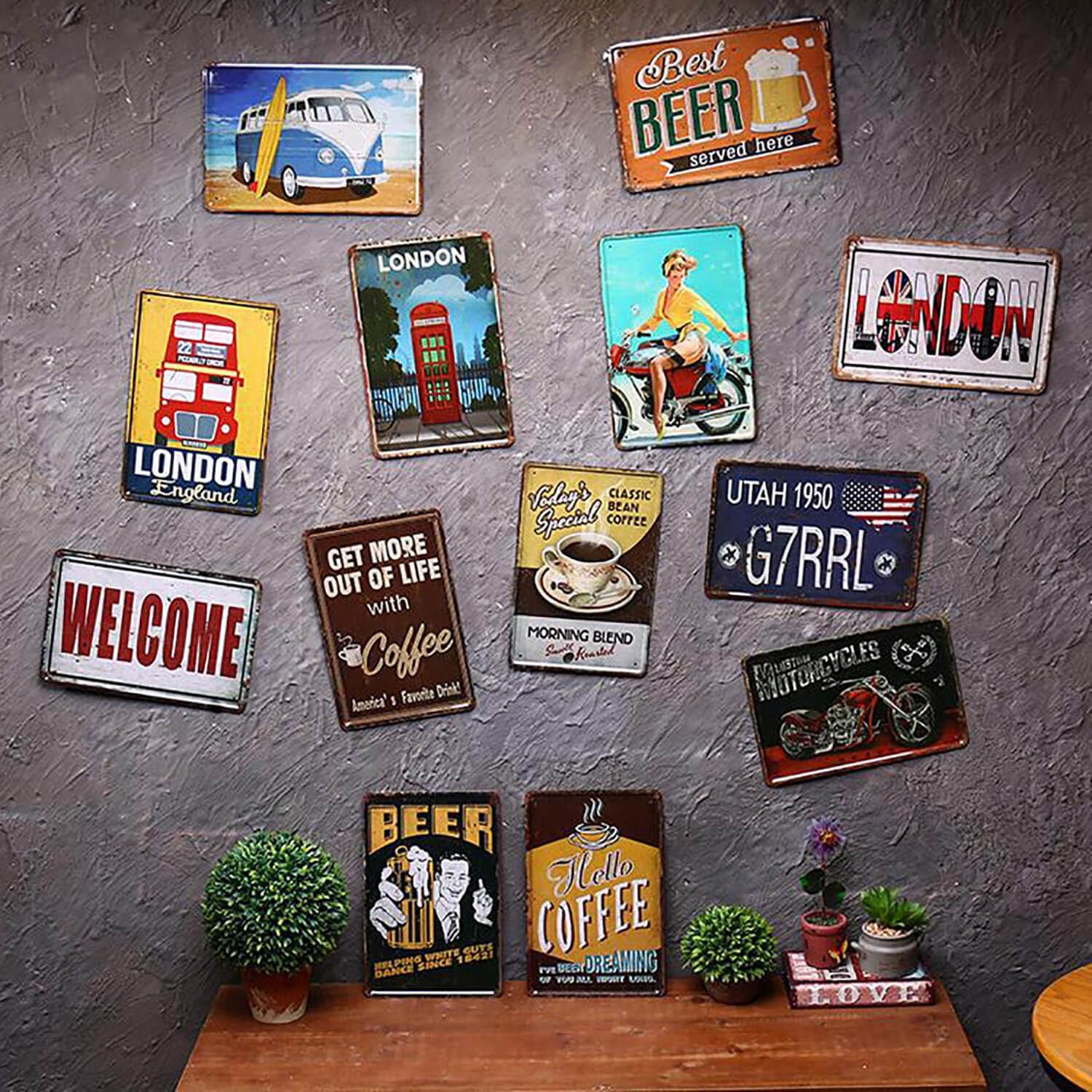 Wisesign Tin Sign Wall Decor Metal Signs Tin Han Solo Wanted Poster Vintage Reproduction 8 x 12 Personalized