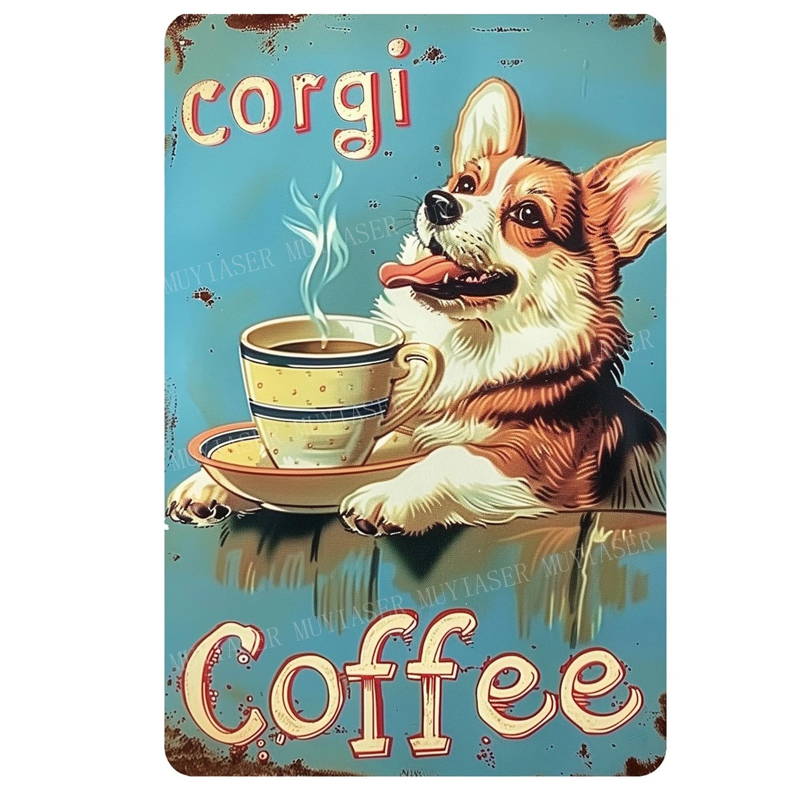 Metal Signs Vintage Beach Decor Retro Aluminum Tin Sign for Beach Kitchen Office Home Bar Cafe Decor 8x12 Inch