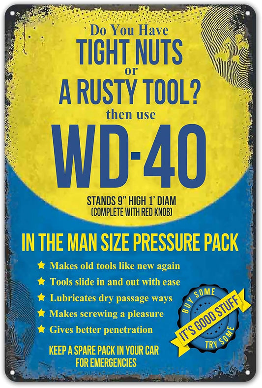 ZYPENG Room Man Cave Art Decorations Metal Sign Wall Decor Tin Signs Do You Have Or A Rusty Tool? Vintage Garage 8 x 12 inches