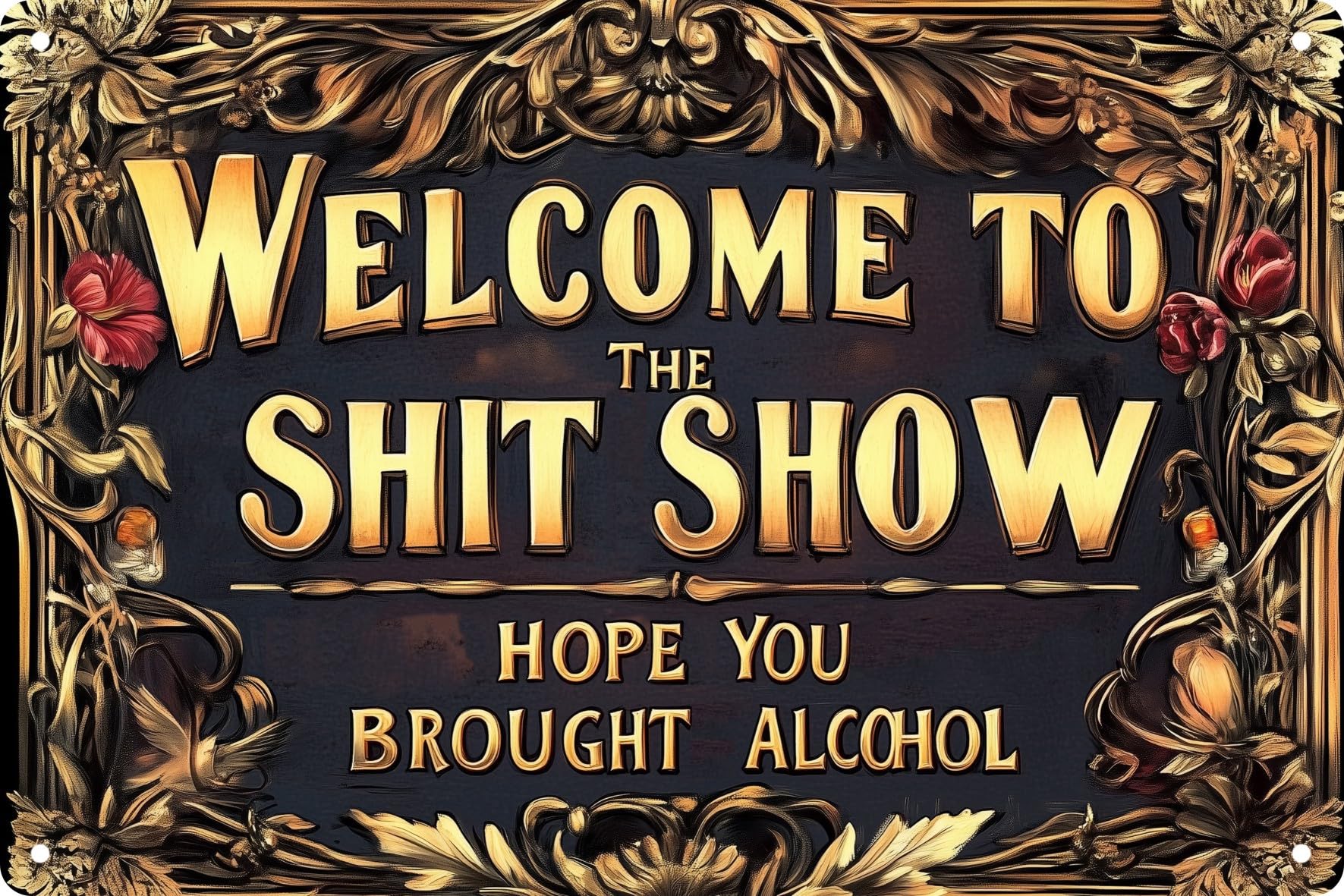 Retro Metal Tin Sign Warning Bathroom Decor Poster Wall Art Vintage For Man Cave For Living Room Wall Home Decor 8x12 In