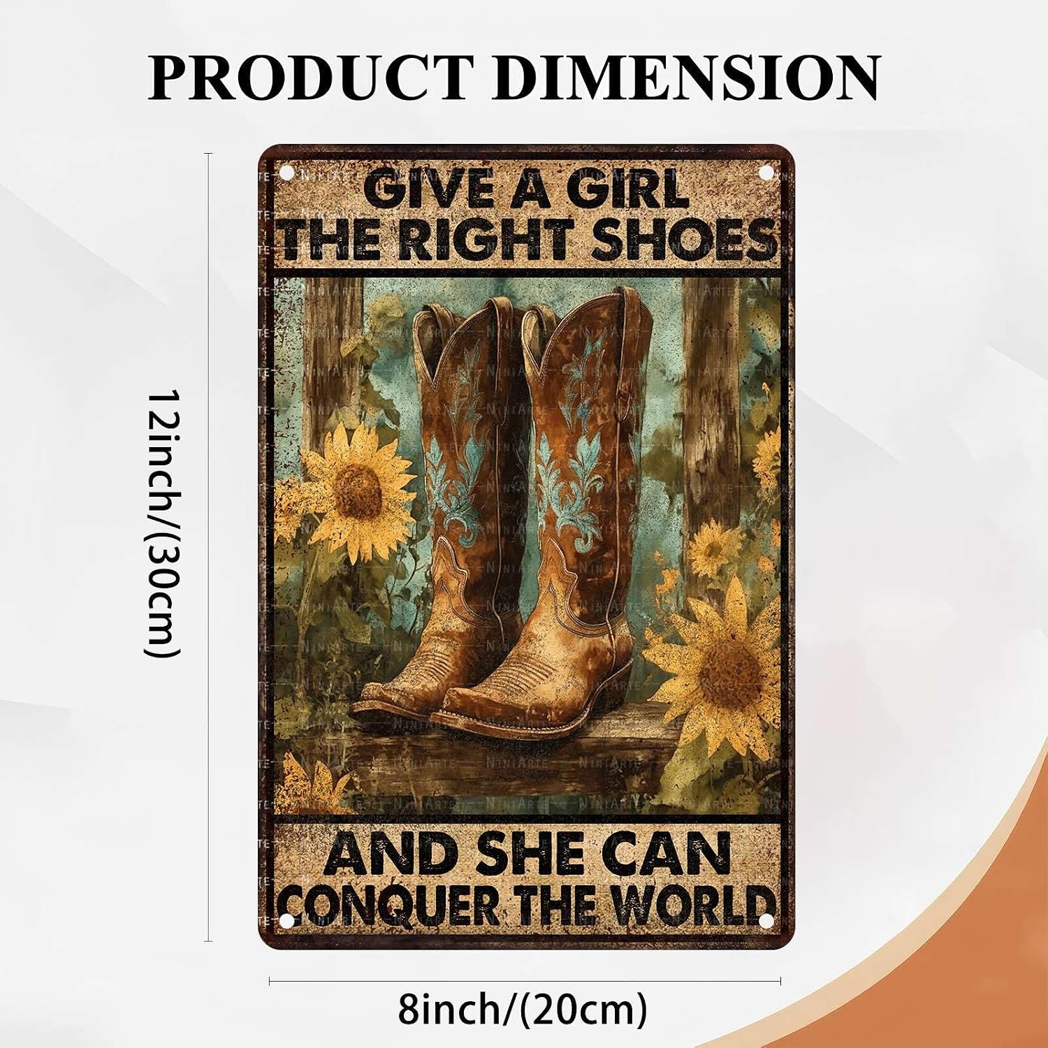 Vintage Cowgirl Tin Sign Are Always Good For The Soul Metal Sign for Home Garden Plaque Yard Patio Porch Farmhouse Cafe Bar Living Room Bedroom Office Garage Man Cave 8x12Inch