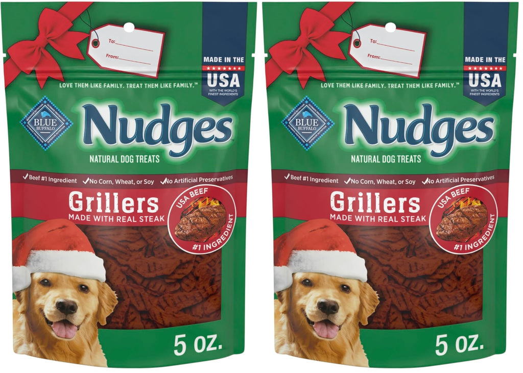 Blue Buffalo Nudges Chicken Homestyle Natural Dog Treats, Pot-Pie-Inspired Recipe, Healthy Reward or Training Treat, Made in the USA with Real Chicken, No Artificial Preservatives, 16 oz.