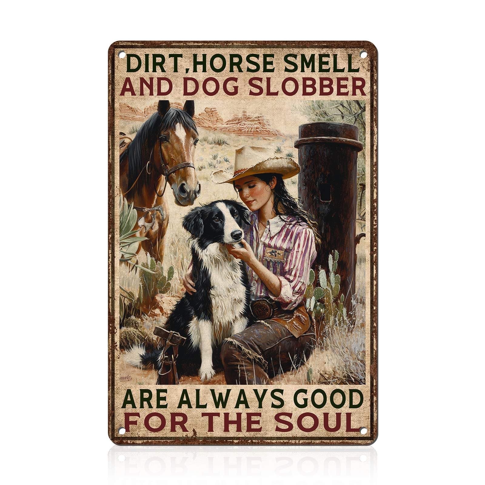 Western Wanted Tin Sign Vintage Metal Poster Rustic Wall Decor Cowgirl Pin Up Art Retro Iron Painting 8x12inch