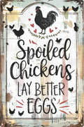 Funny Chicken Gifts Christian God Gifts Chicken I'm Going To Let God Fix It Tin Sign for Home Farm Chicken Coop Farmhouse Kitchen Garden Decor 8x12 in