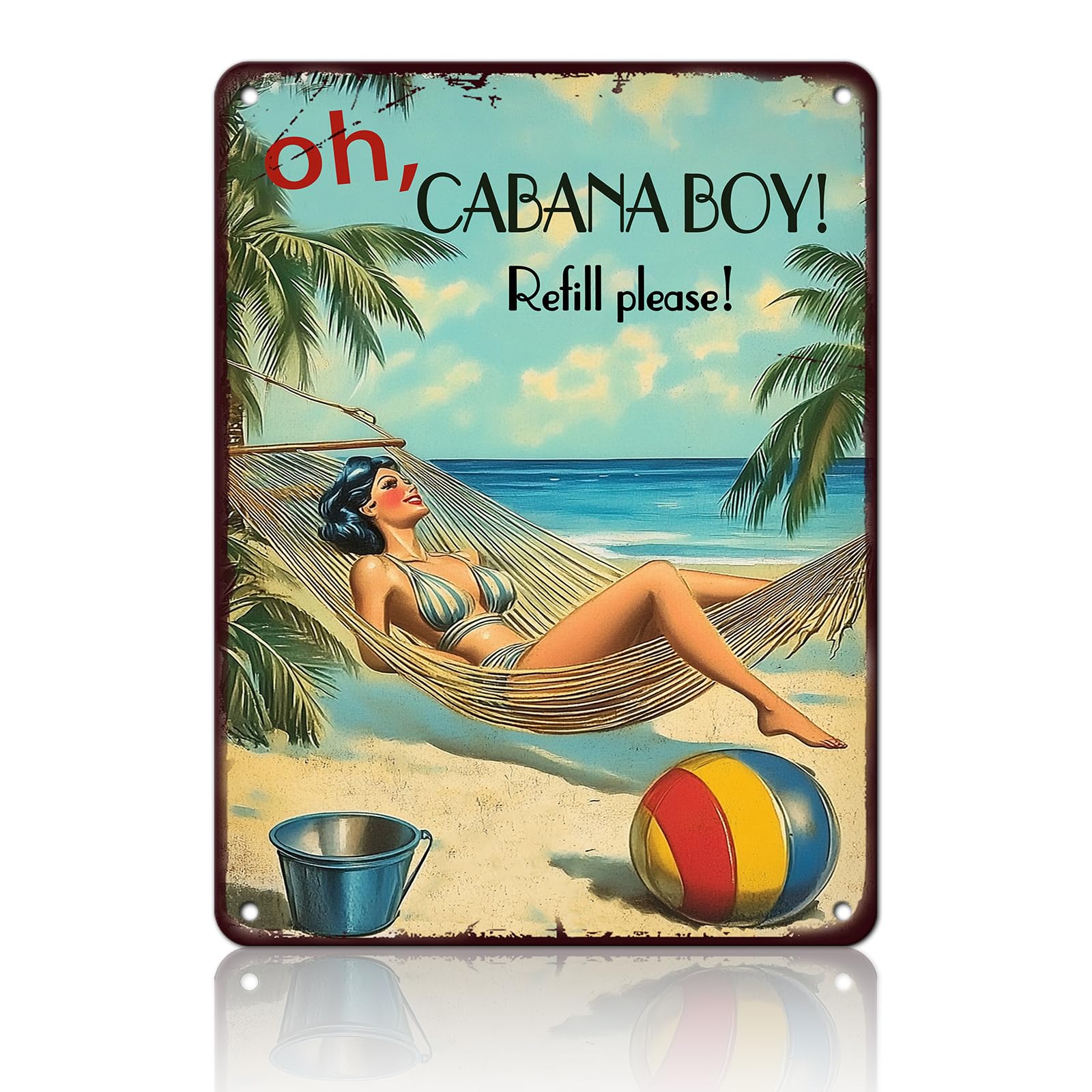 Beach Metal Sign Some Girls Are Just Born With The Beach In Their Souls Tin Sign Home Bar Pub 8x12 Inch Wall Decor