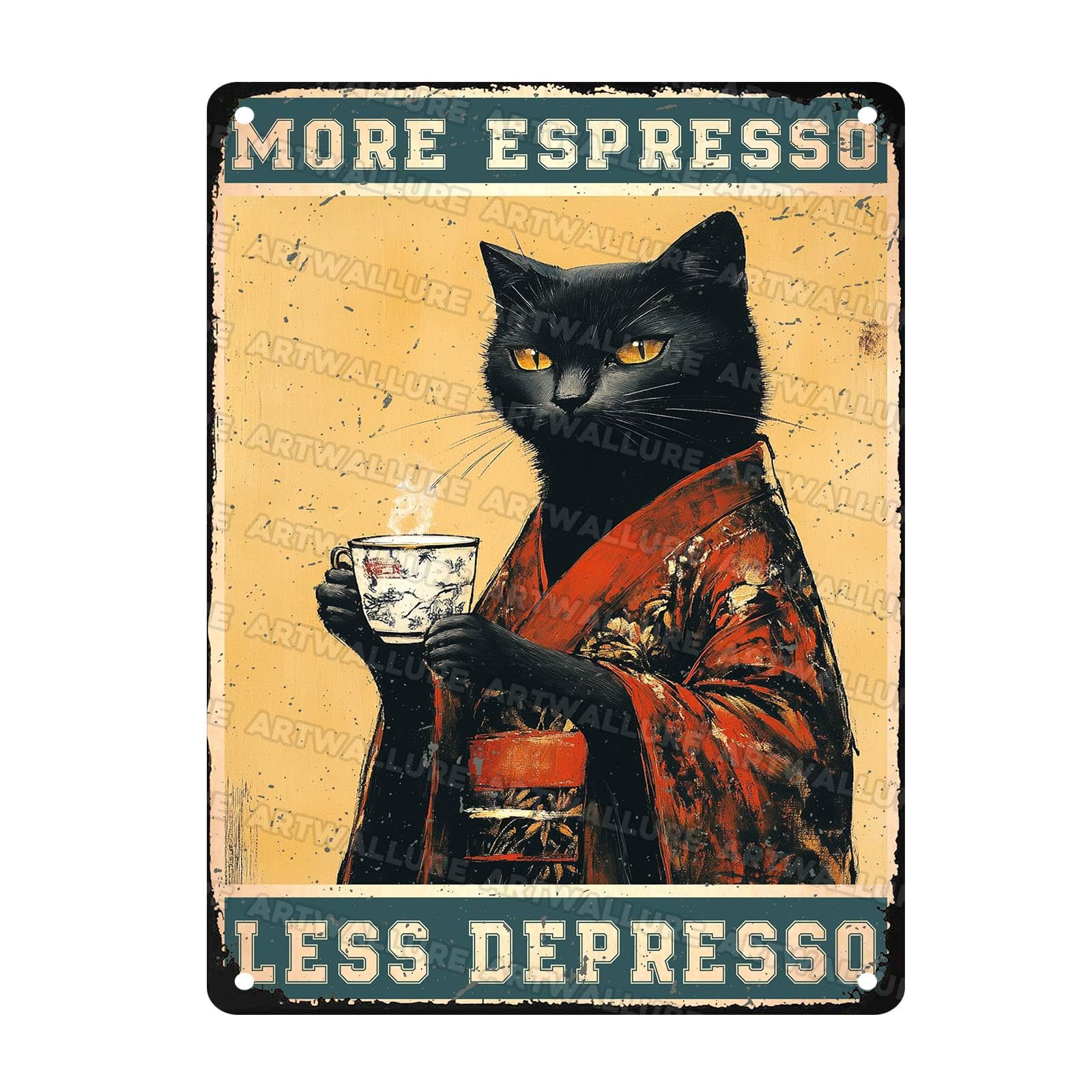 Woman Coffee Vintage Metal Tin Sign Drink Coffee Do Stupid Things Tin Sign for Home Office Decor 8x12Inch