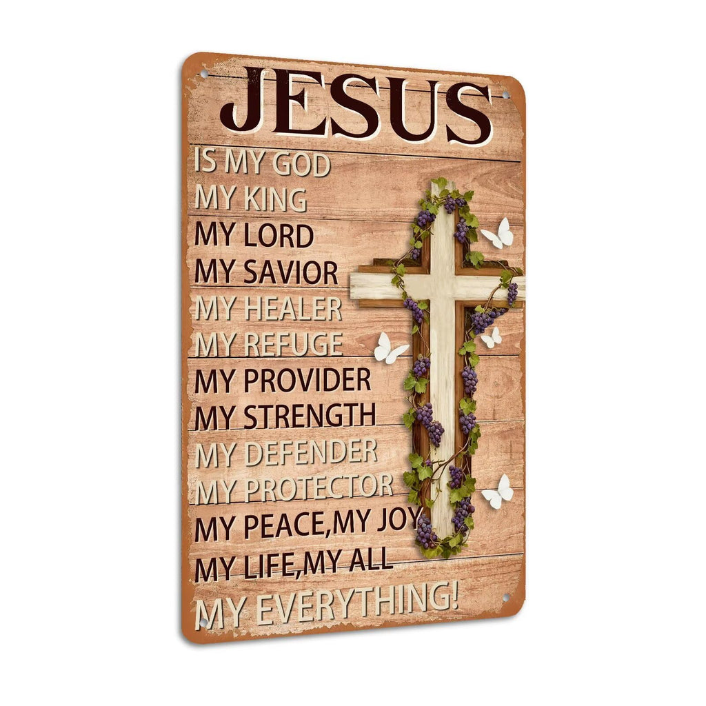 Inspirational Bible Verse Sign God Says You Are Metal Tin Signs Bird Print Christian Gift Quotes Poster for Church Prayer Room Office Decor 8x12 Inch