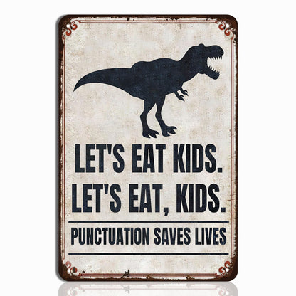 English Teacher Gifts - Funny Classroom Wall Hanging Tin Sign Decor, Ideal Gifts for English Teachers, High School & Middle School Classroom Wall Art, 8x12 Inch