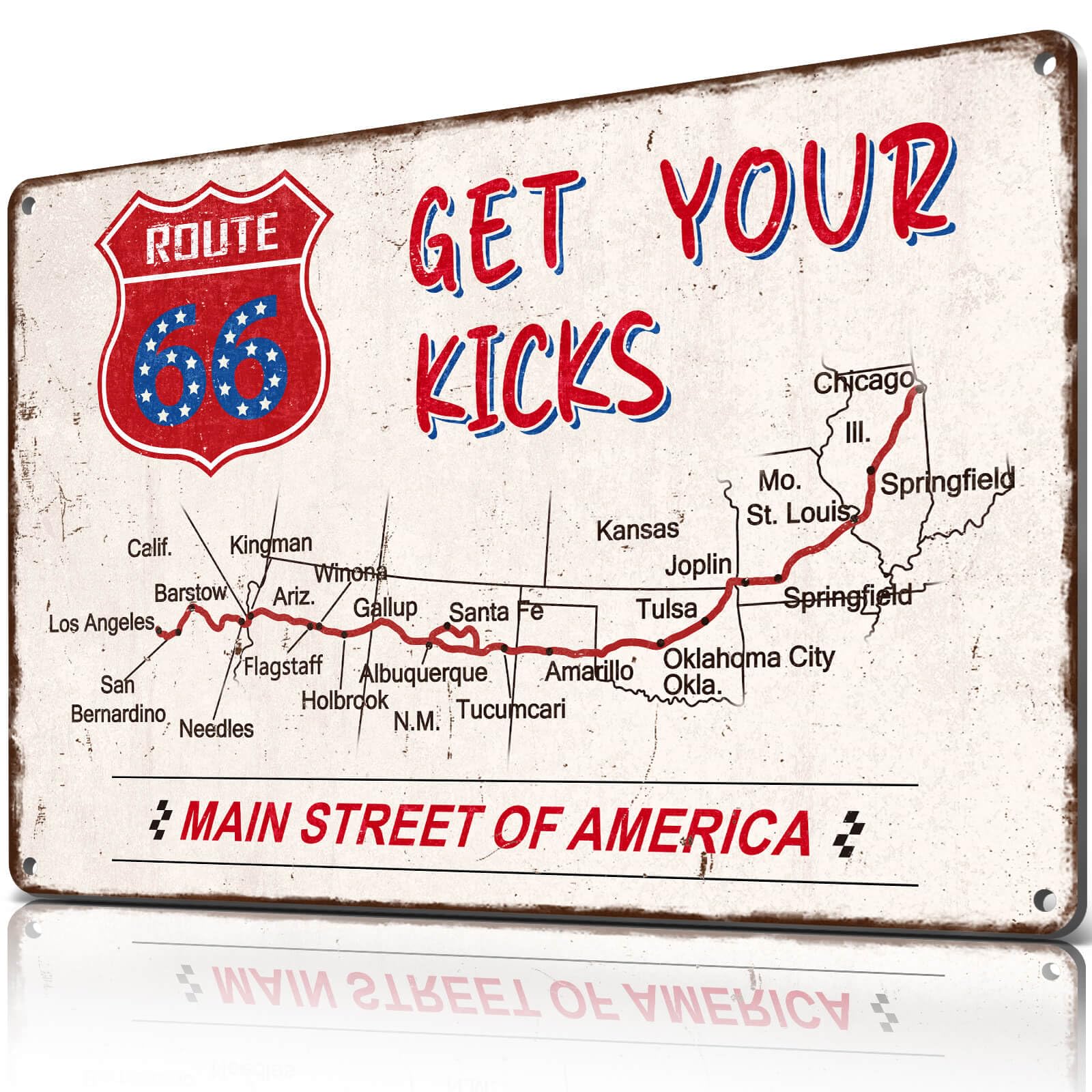 Made in America Tin Signs Vintage Metal Signs Retro Garage Man Cave Shop Decor 12x8 Inch