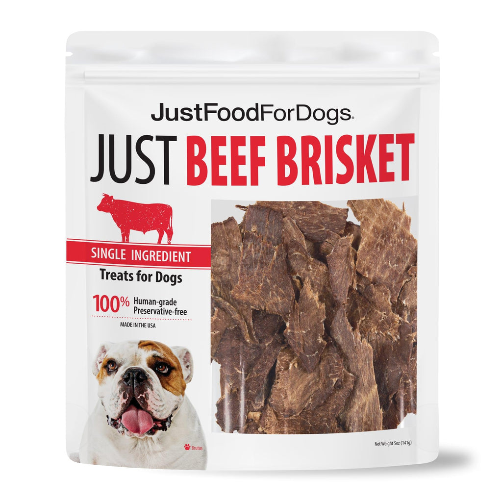 Just Food for Dogs Single Ingredient Healthy Dog Treats and Dog Snacks, Jerky Treats, Human Grade, Preservative and Grain Free, Rawhide Free Chews, Low Calorie Treat - Chicken Breast, 5 oz