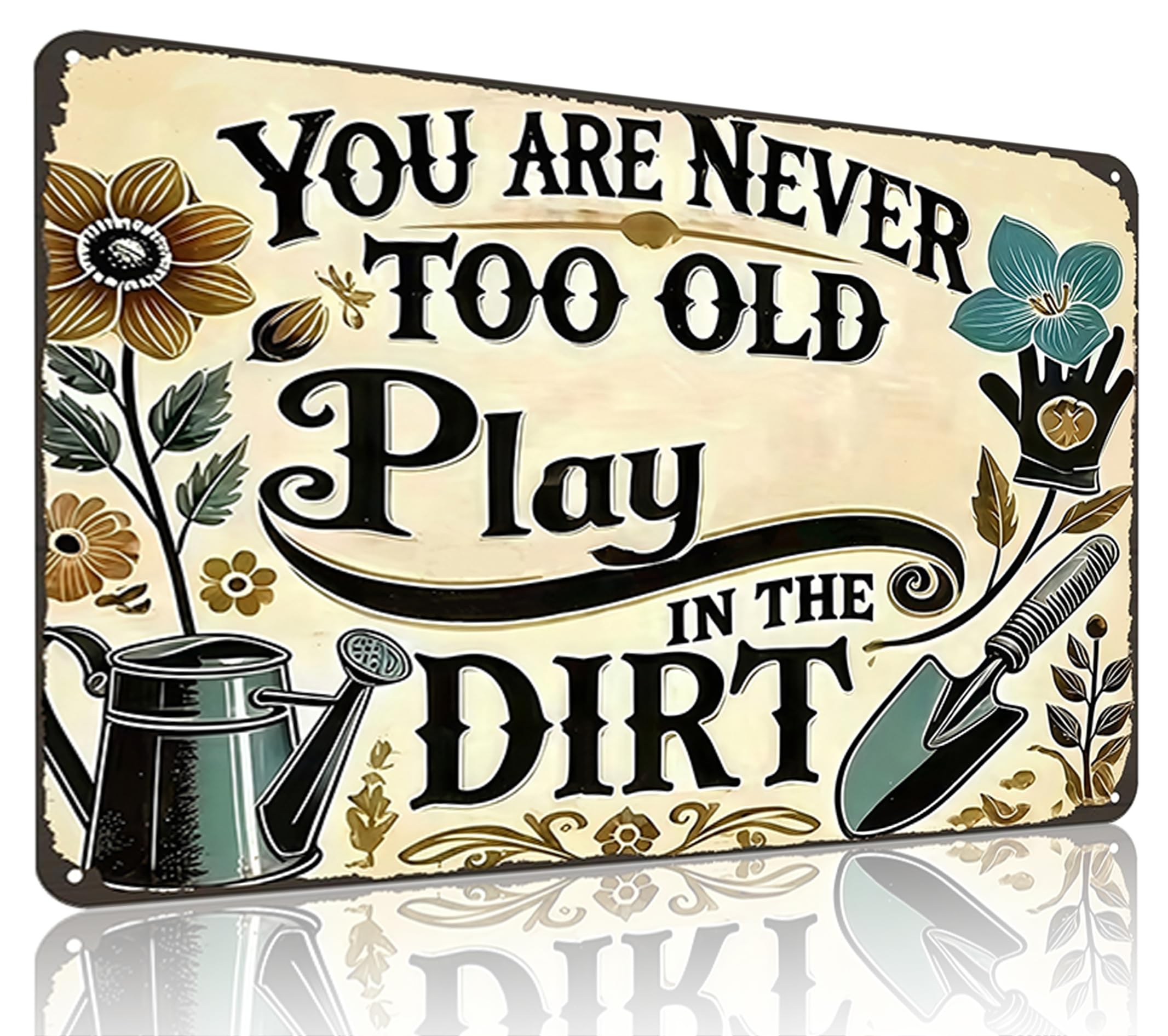 Funnysign Garden Gifts Sometimes I Wet My Plants Vintage Gardening Tin Sign for Home Garden Patio Greenhouse Yard Decor 8 X 12 Inch (3840)
