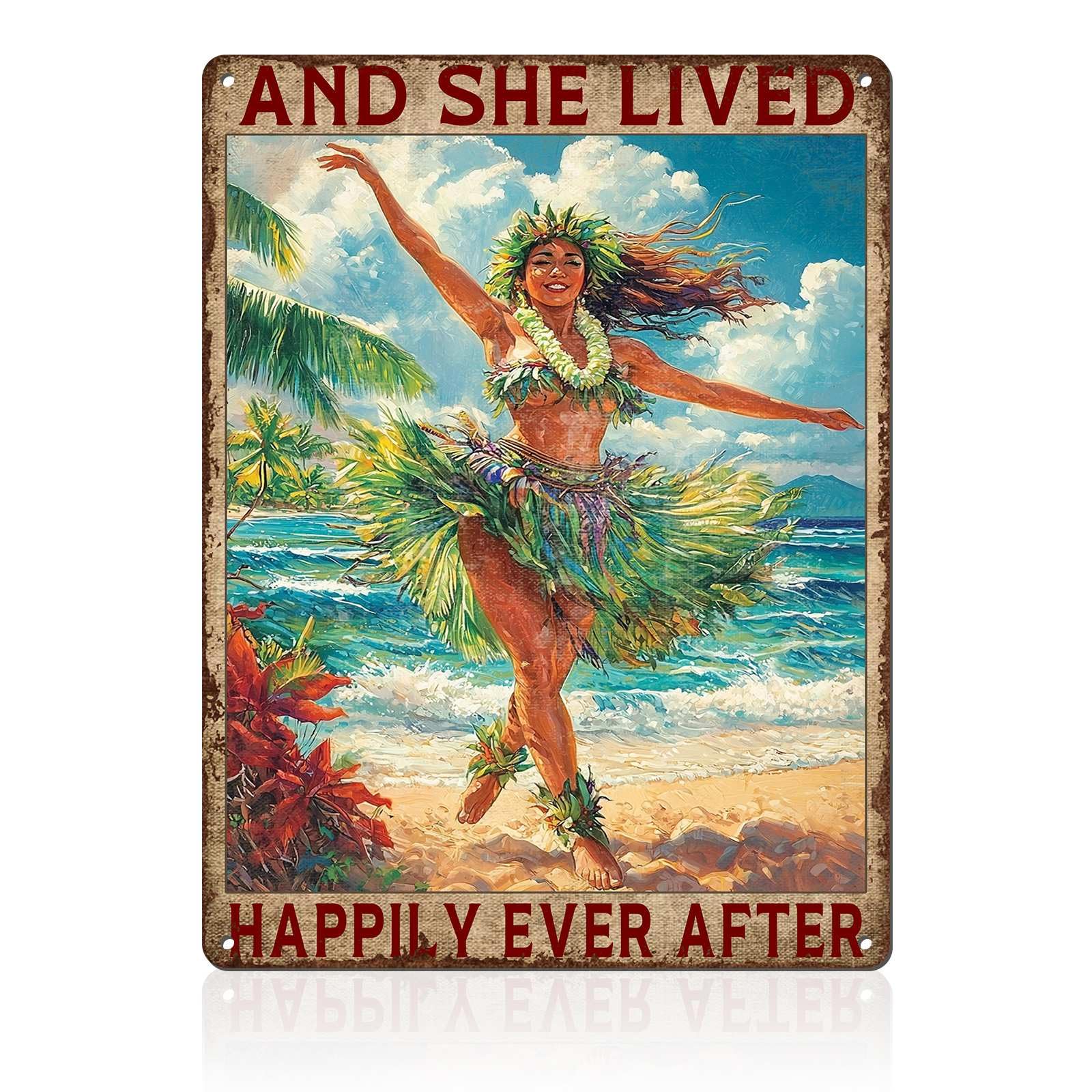 Retro Beach Metal Tin Sign Wall Art Vintage Surf Shack Decor The Beach Is Calling Coastal Home Bar Decor 8x12inch