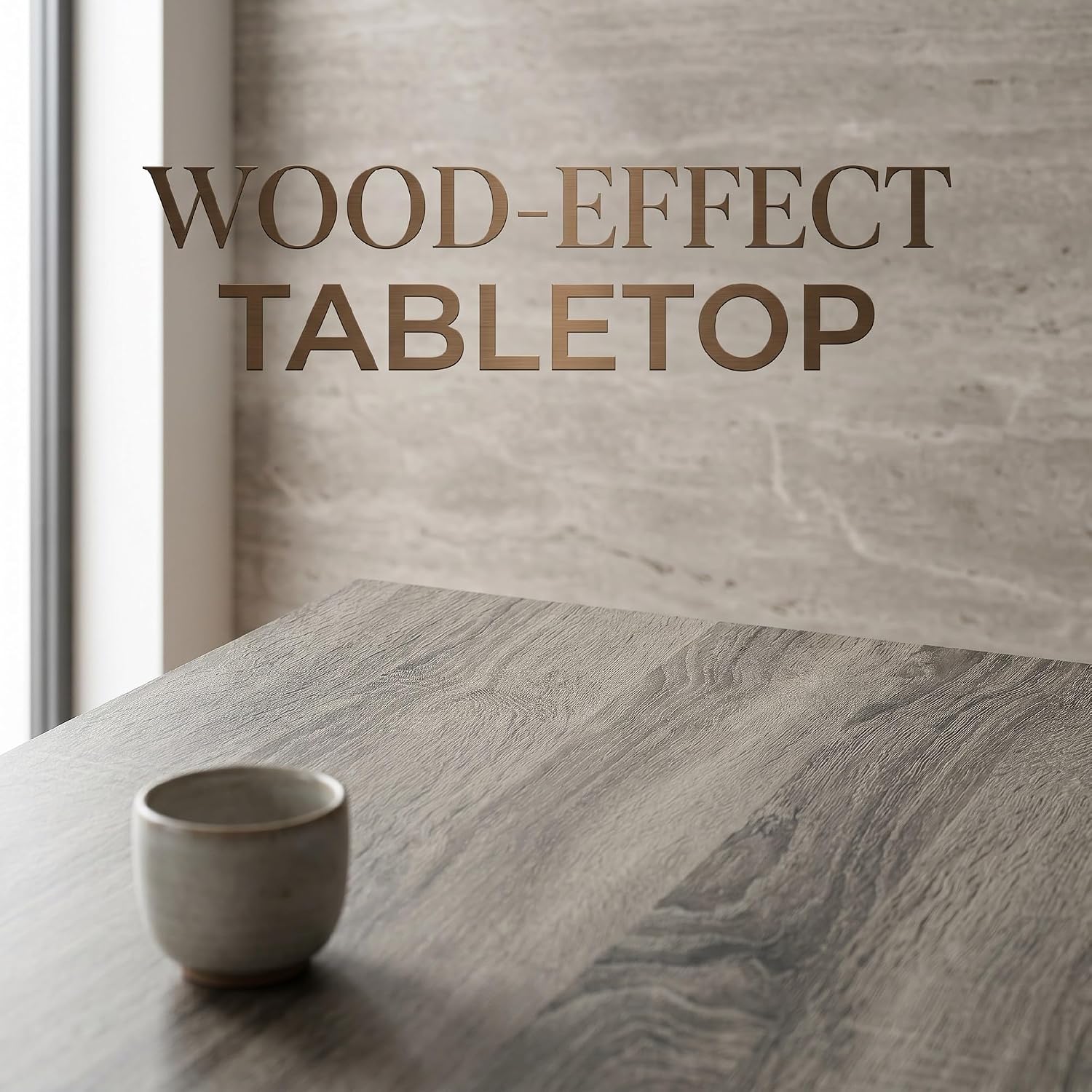 HOMCOM Living Room Table with 1.6" Thick Tabletop, Wood Rustic Coffee Table for Living Room, Farmhouse Coffee Table, Easy to Assemble, 31.5" x 31.5", Gray Wood Grain