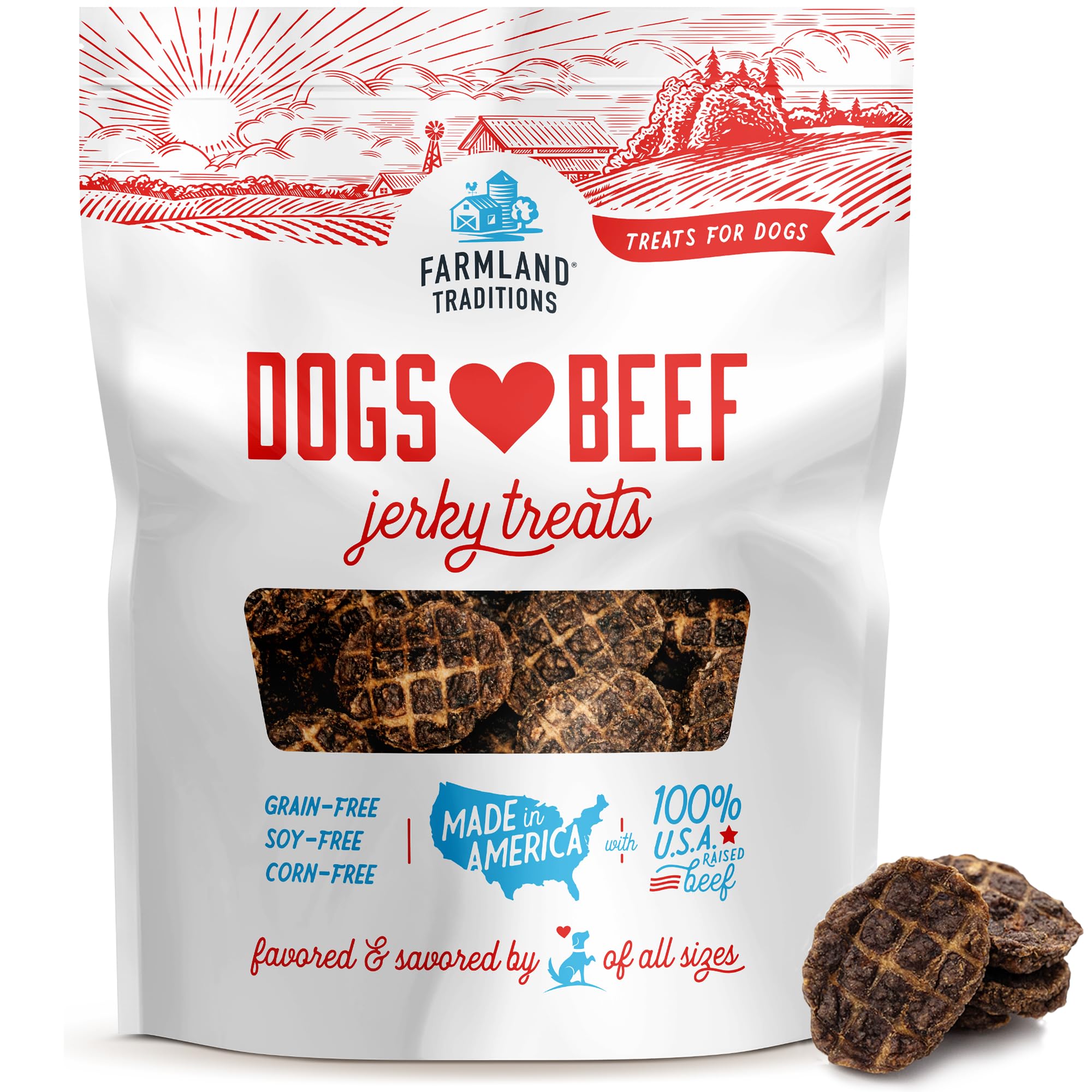 Farmland Traditions Filler Free Dogs Love Chicken Premium Jerky Treats for Dogs, 3 lb. Bag