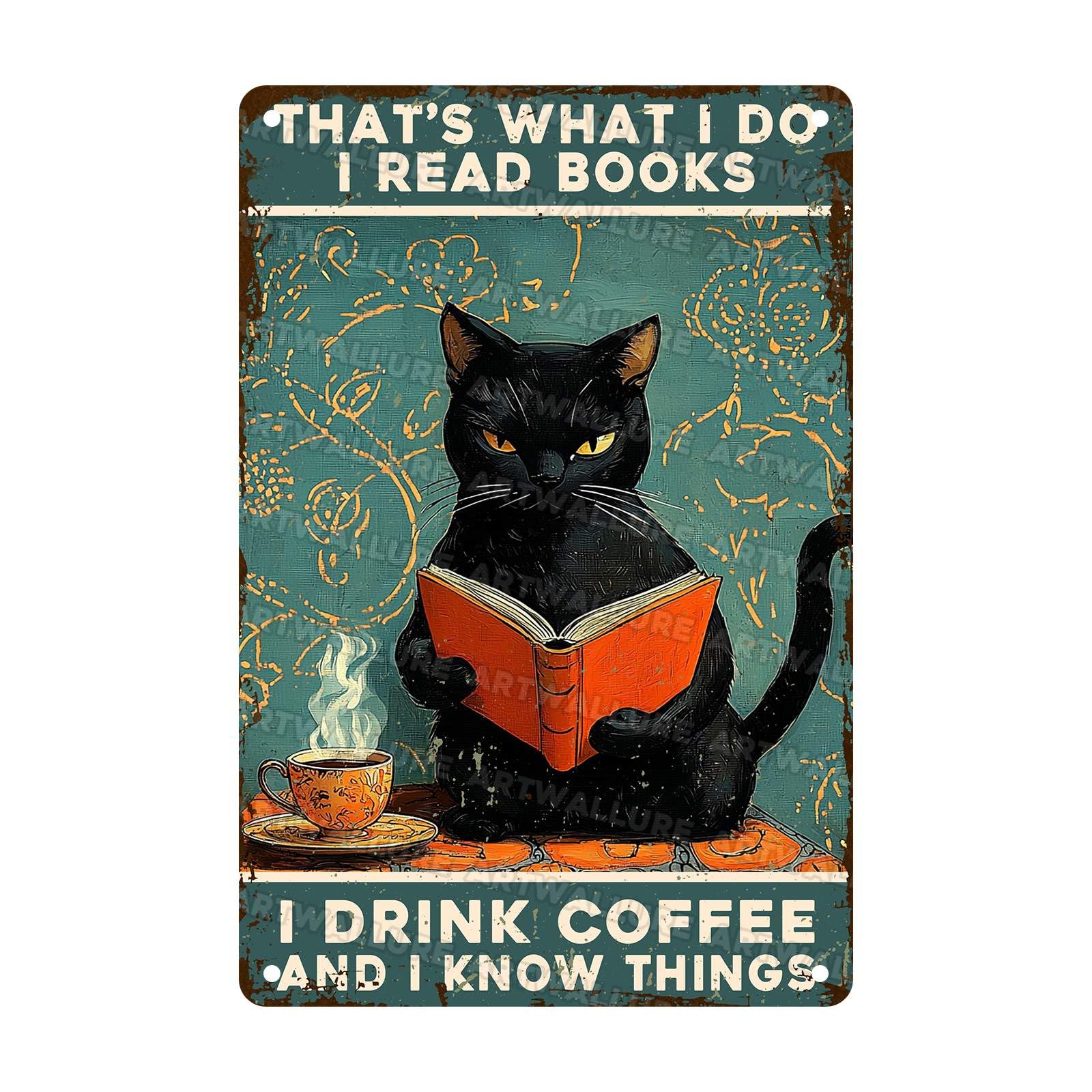 Woman Coffee Vintage Metal Tin Sign Drink Coffee Do Stupid Things Tin Sign for Home Office Decor 8x12Inch