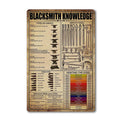 Anvils For Blacksmithing Knowledge Tin Sign Blacksmith Forge Metal Tin Signs The Smith's Tool Poster Blacksmith Anvil Sign 8x12 Inches