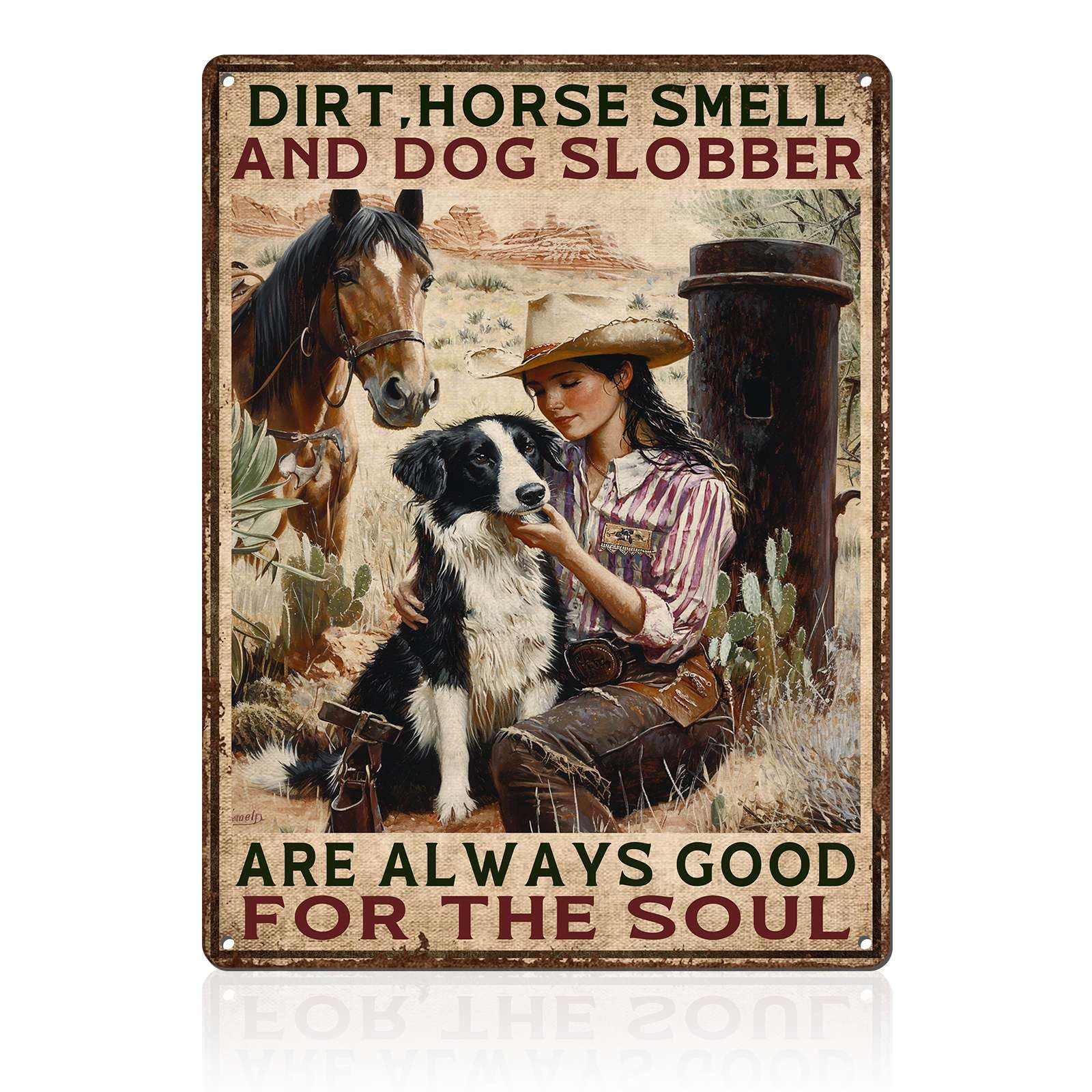 Western Wanted Tin Sign Vintage Metal Poster Rustic Wall Decor Cowgirl Pin Up Art Retro Iron Painting 8x12inch