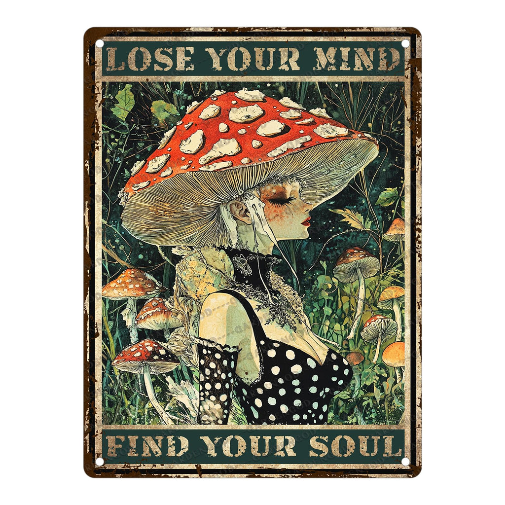 Mermaid Tin Sign And I Think To Myself What A Wonderful World Poster Home Decor Funny Home Decor Cave Bar Wall Decor 12x8 Inch