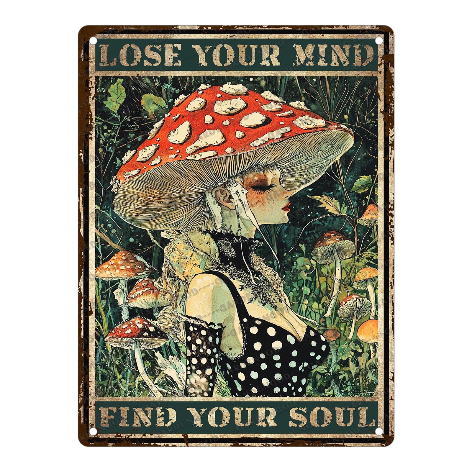 Mermaid Tin Sign And I Think To Myself What A Wonderful World Poster Home Decor Funny Home Decor Cave Bar Wall Decor 12x8 Inch