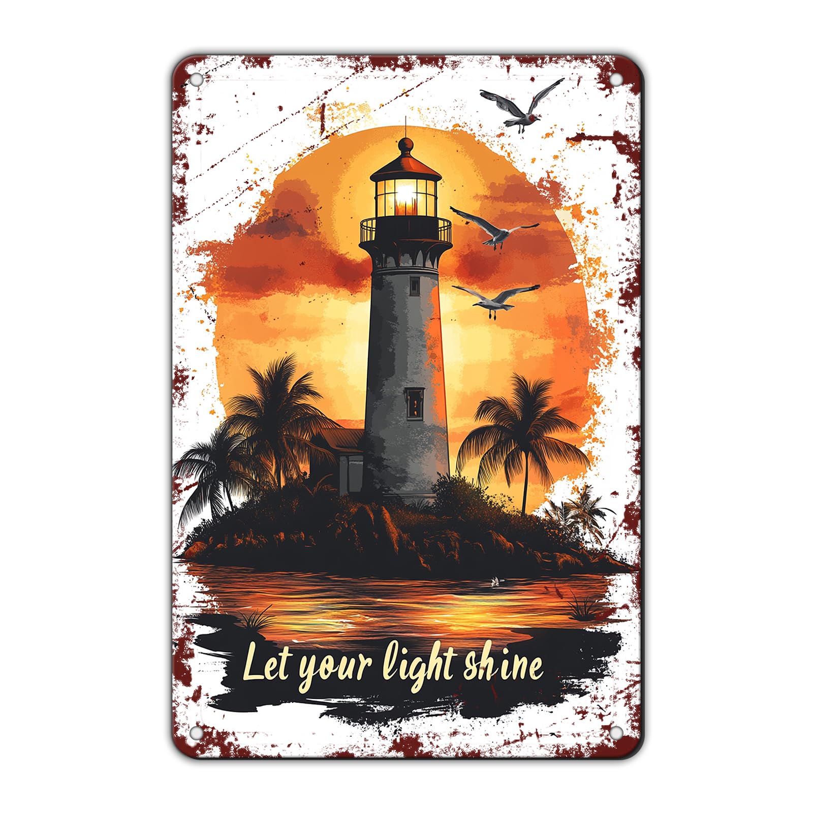 Beach Metal Sign Some Girls Are Just Born With The Beach In Their Souls Tin Sign Home Bar Pub 8x12 Inch Wall Decor