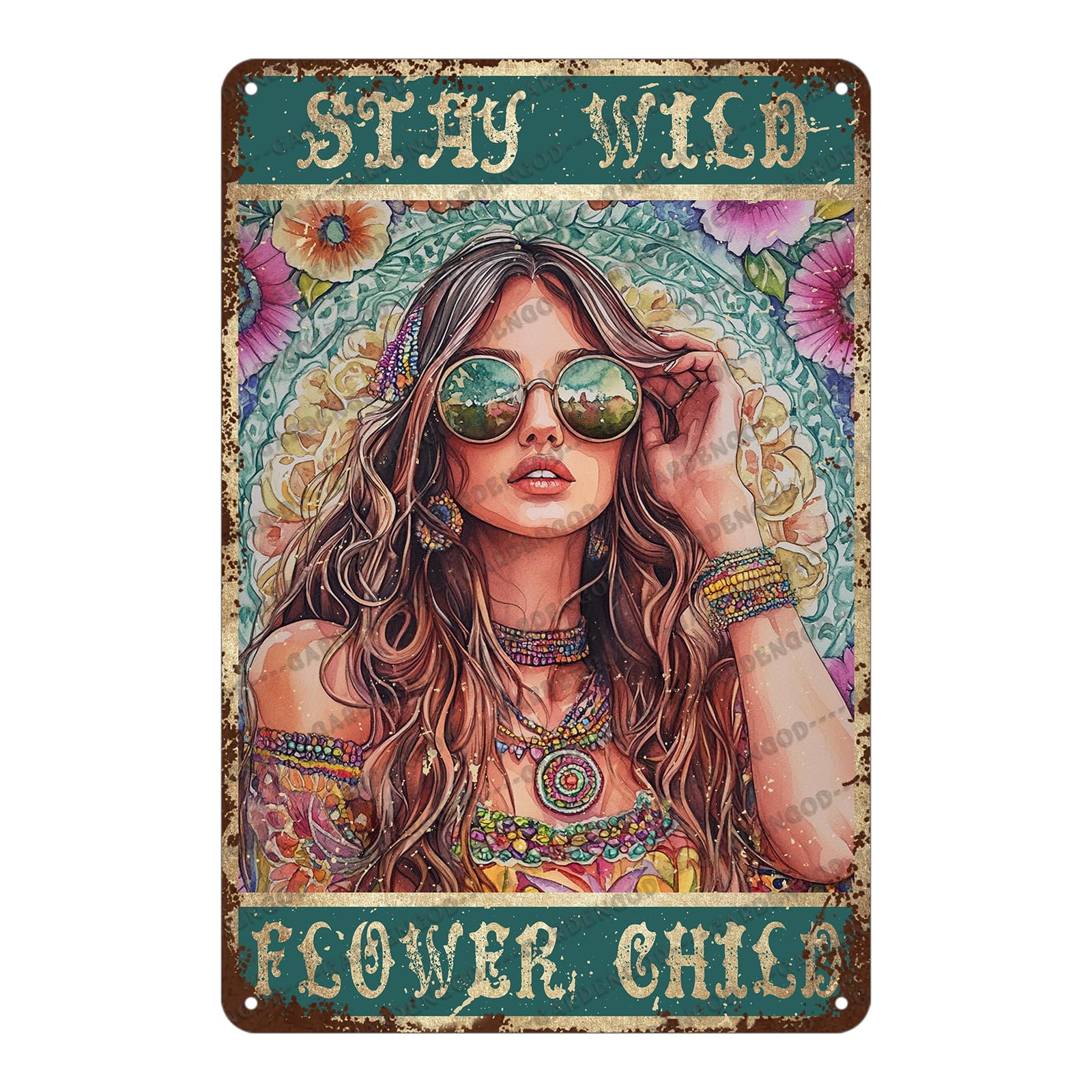 Mermaid Tin Sign And I Think To Myself What A Wonderful World Poster Home Decor Funny Home Decor Cave Bar Wall Decor 12x8 Inch
