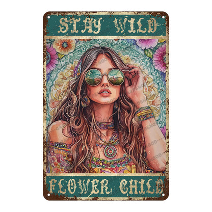 Mermaid Tin Sign And I Think To Myself What A Wonderful World Poster Home Decor Funny Home Decor Cave Bar Wall Decor 12x8 Inch