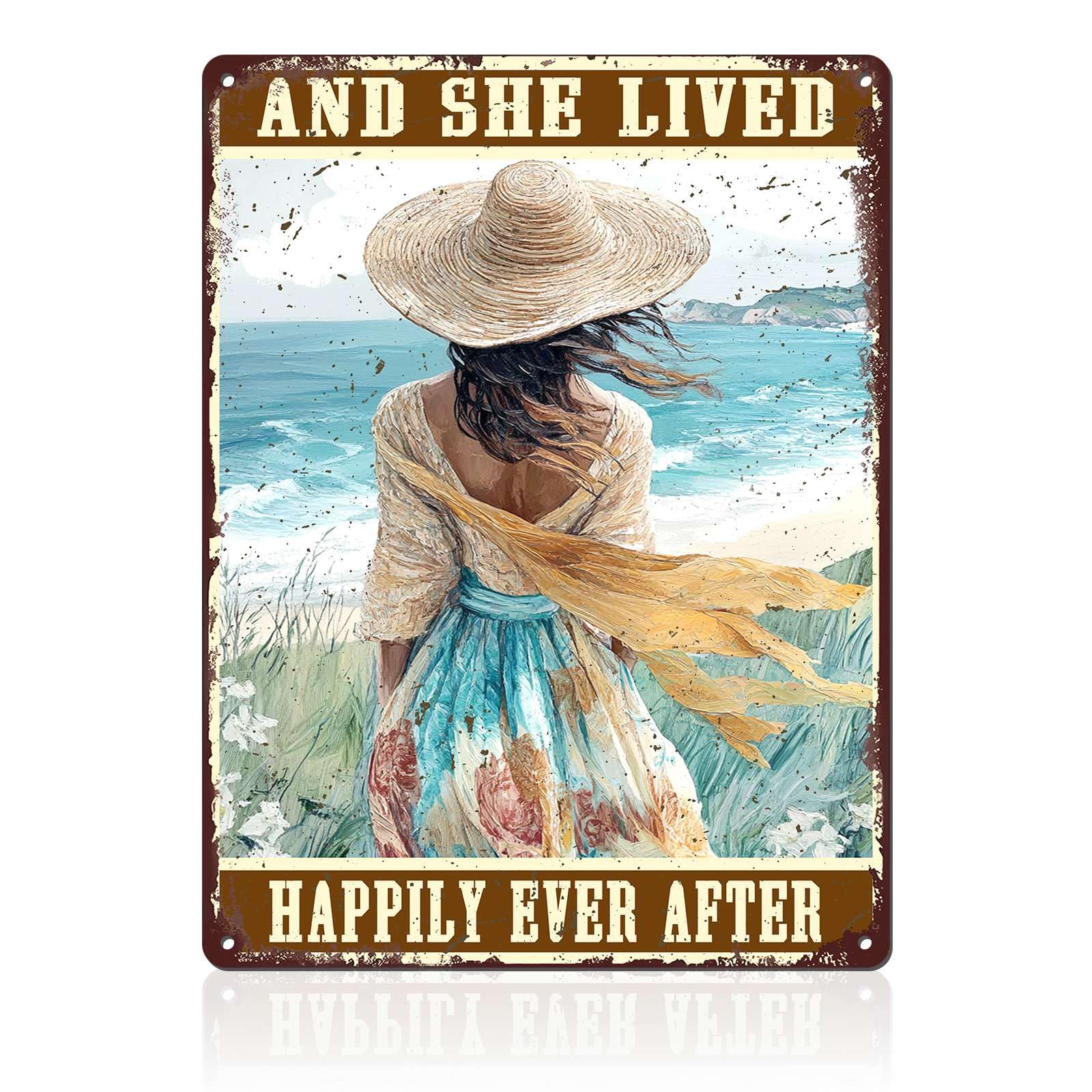 Retro Beach Metal Tin Sign Wall Art Vintage Surf Shack Decor The Beach Is Calling Coastal Home Bar Decor 8x12inch