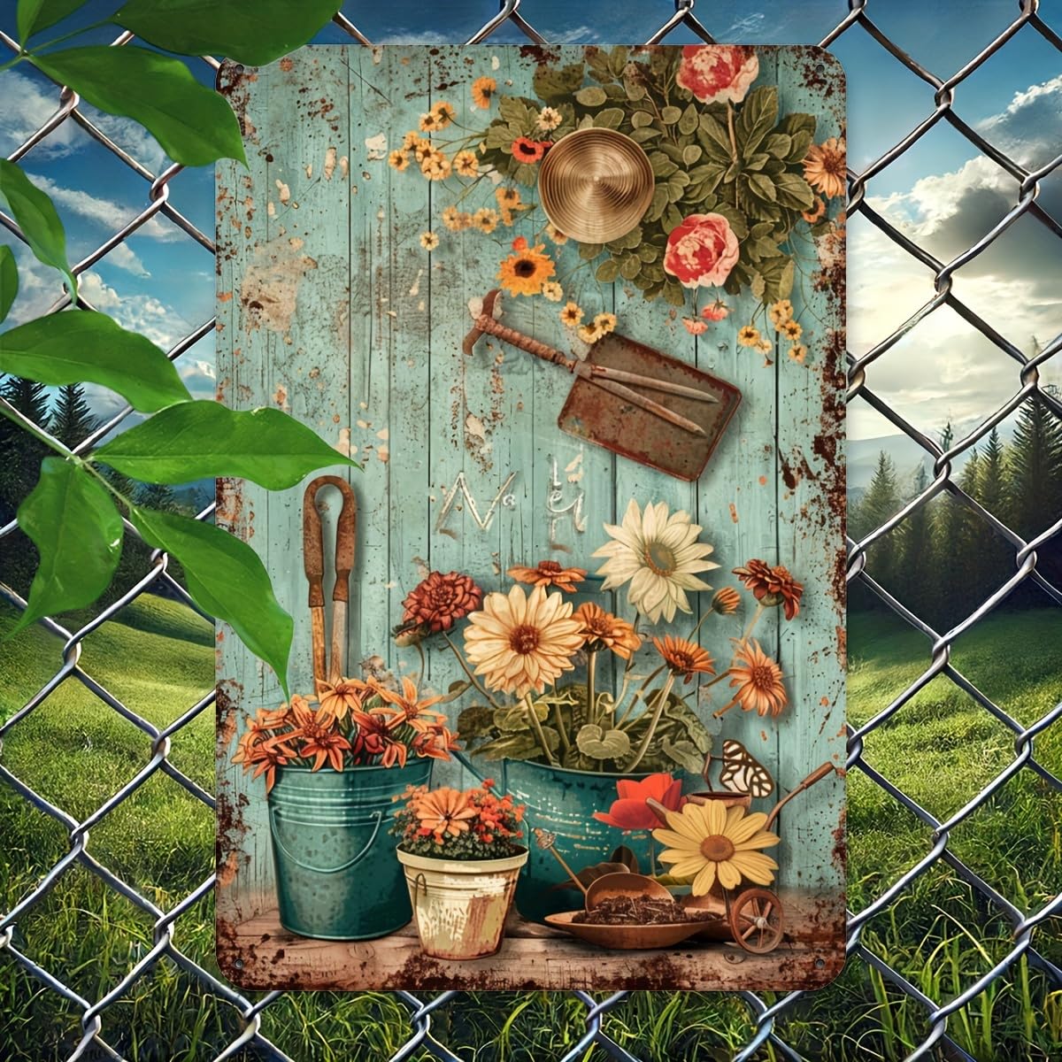 Vintage Candy Land Train Ticket Metal Sign, 12x8 Inch Wall Hanging Decorative Plaque, Retro Multipurpose Art for Home,Sweet Dessert Themed Tin Sign for Room Decoration - 1pc