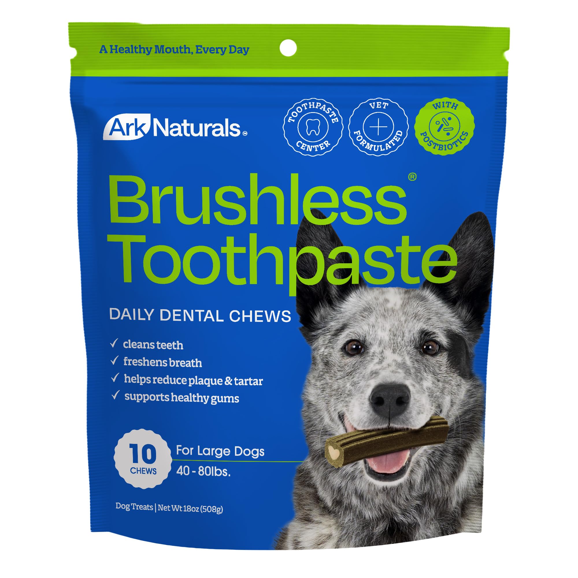 Ark Naturals Brushless Toothpaste, Dog Dental Chews for Small Breeds, Freshens Breath, Helps Reduce Plaque & Tartar, 12oz, 1 Pack