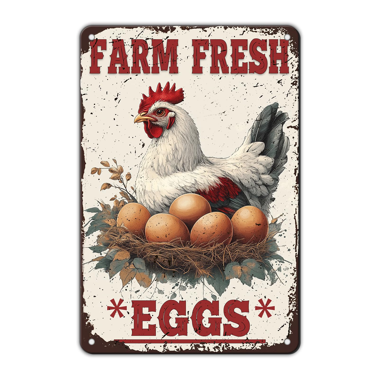 Funny Chicken Signs Welcome To My Kitchen Humorous Cartoon Rooster Cooking Aluminium Sign Metal Chicken Signs Decor Home Ktichen Farm Are Wall 12x8 Inch Vintage Chicken Signs Metal Tin Poster