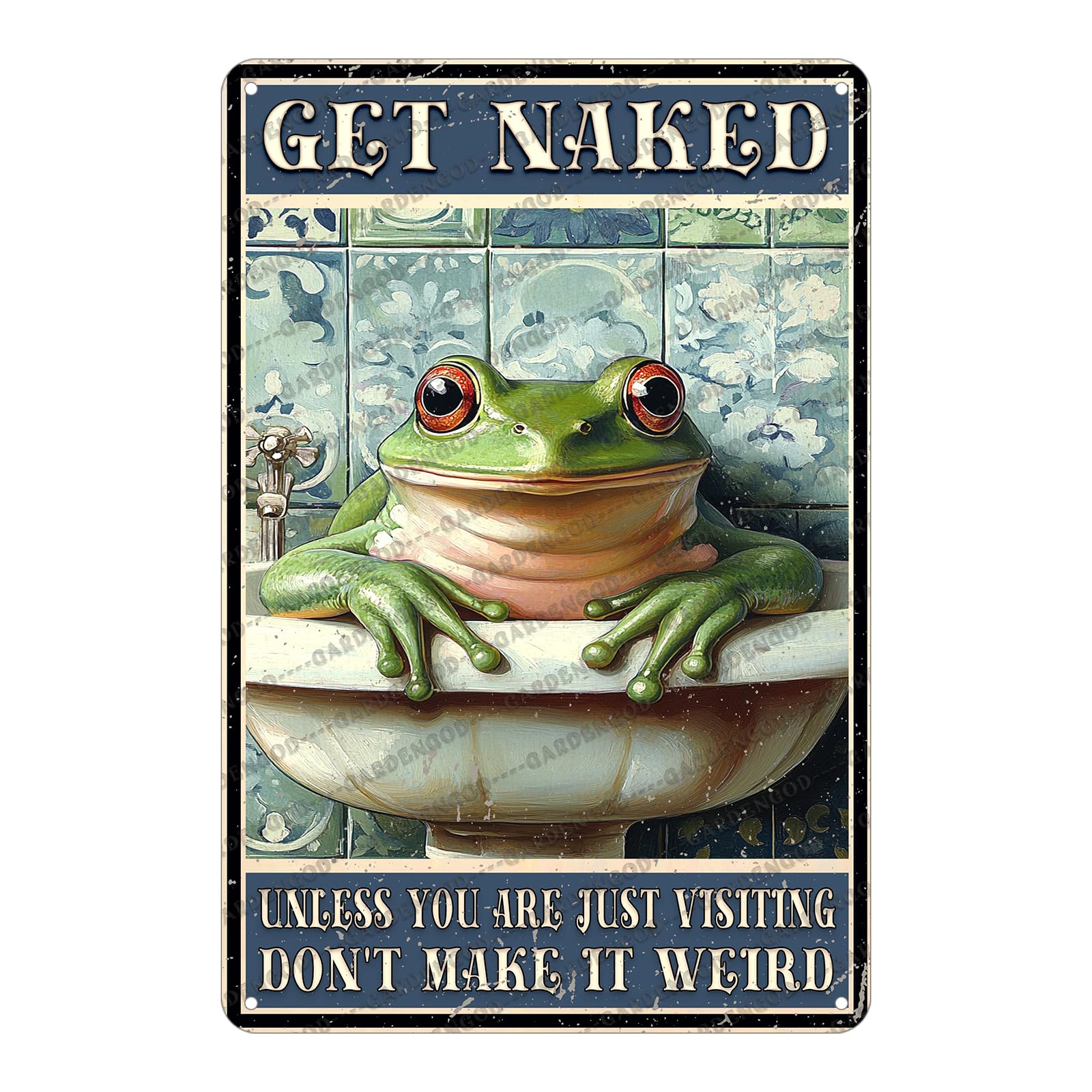 Mermaid Tin Sign And I Think To Myself What A Wonderful World Poster Home Decor Funny Home Decor Cave Bar Wall Decor 12x8 Inch