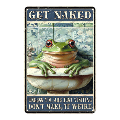 Mermaid Tin Sign And I Think To Myself What A Wonderful World Poster Home Decor Funny Home Decor Cave Bar Wall Decor 12x8 Inch