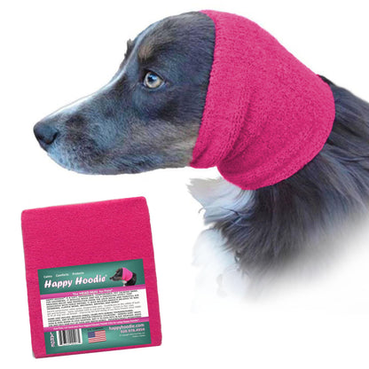 Happy Hoodie The Original Dog & Cat Calming Band - American Brand - Anxiety Relief/Noise Protection-Grooming-Thunder-Fireworks (Large, Blue) - Since 2008