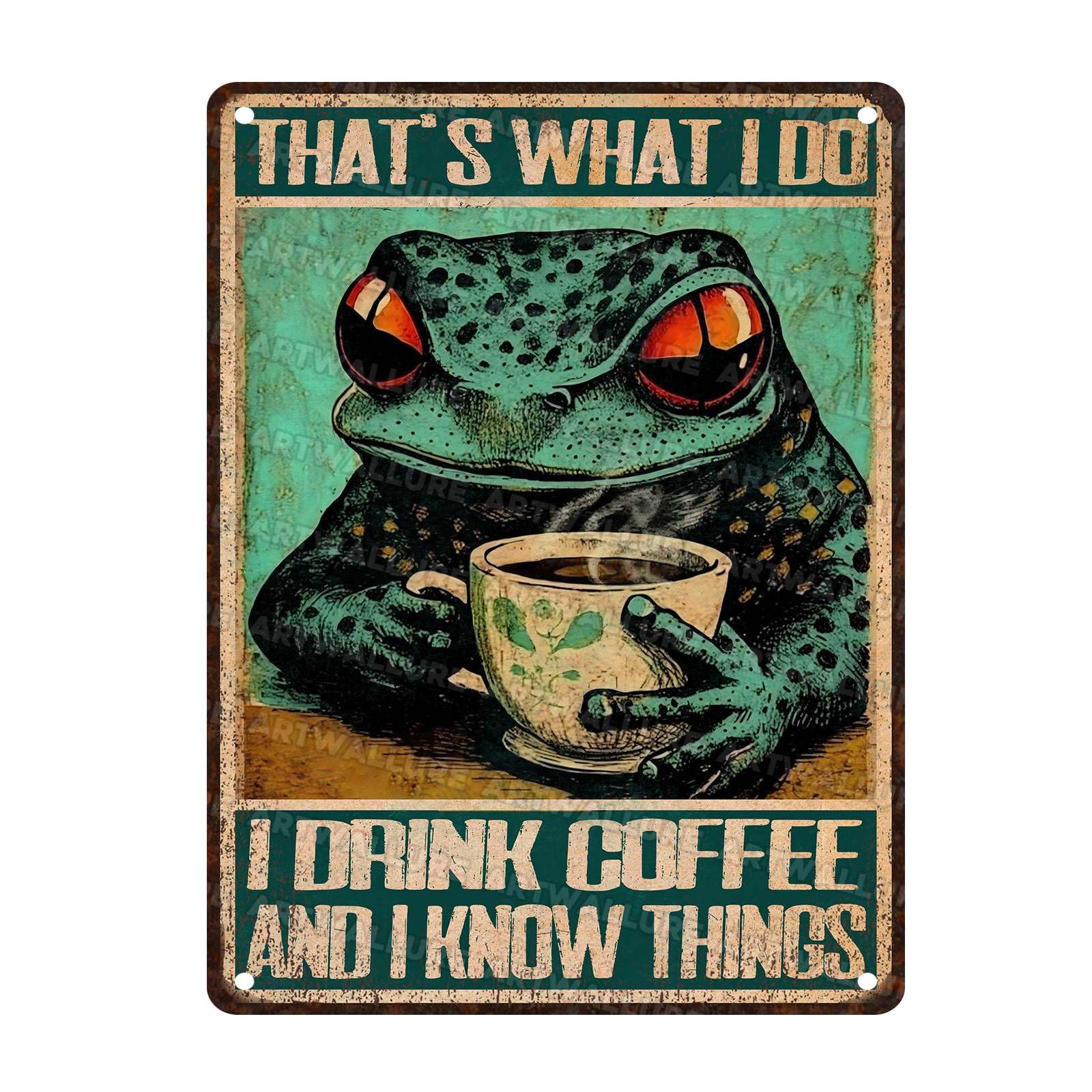 Woman Coffee Vintage Metal Tin Sign Drink Coffee Do Stupid Things Tin Sign for Home Office Decor 8x12Inch