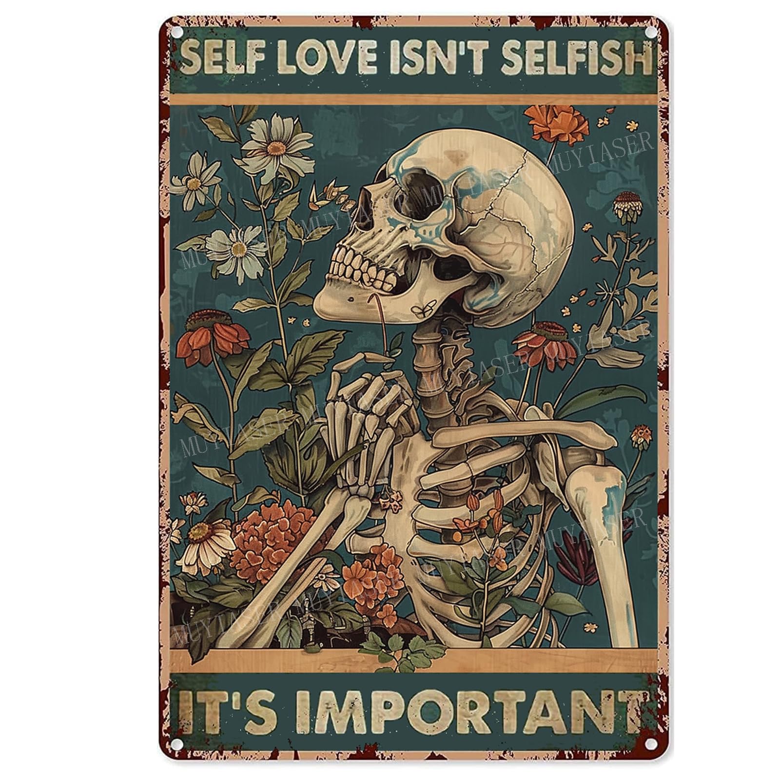 Retro Beach Aluminum Vintage Tin Sign for Kitchen Office Home Bar Cafe Decor 8x12 Inch