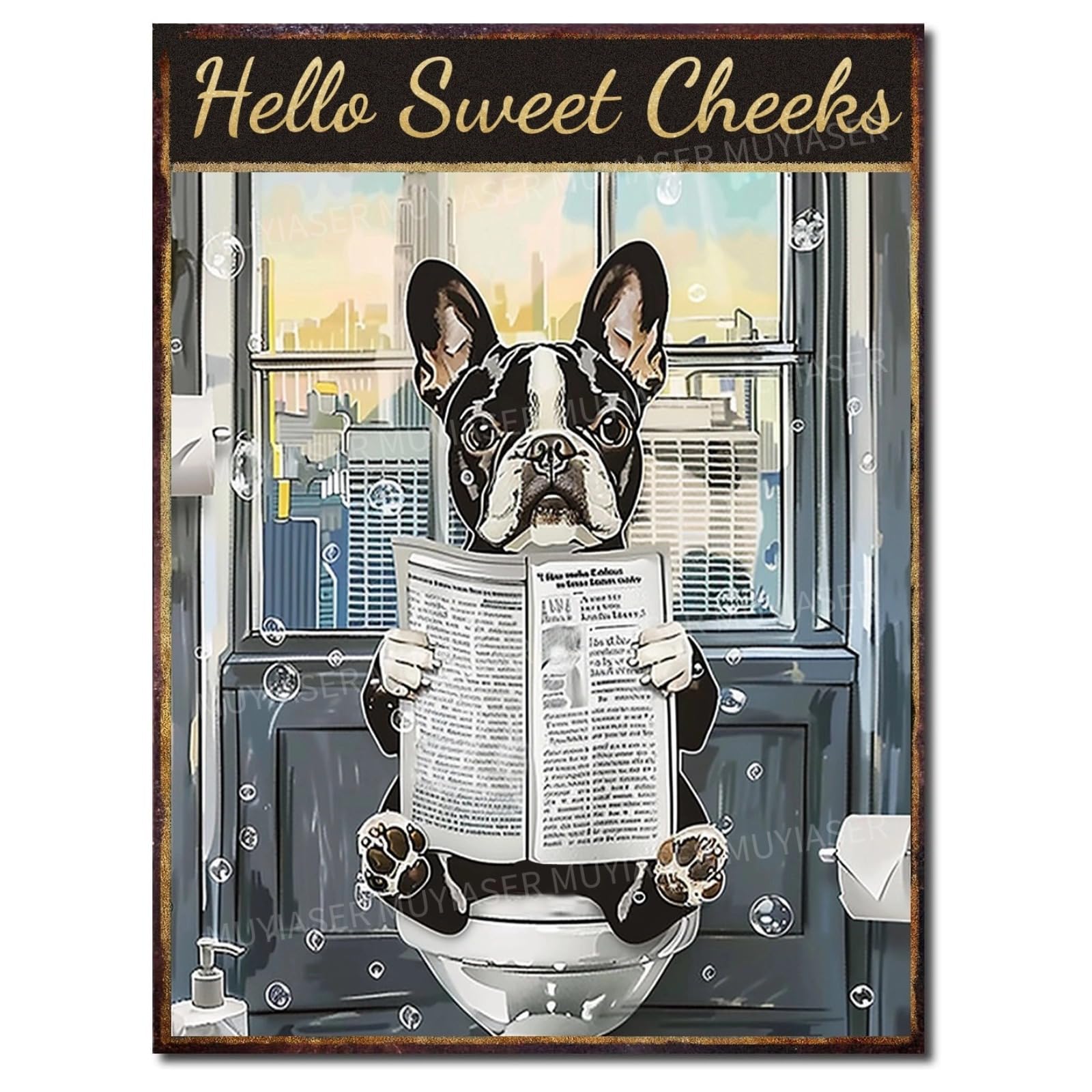 Metal Sign Easily Distracted By Cats & Garden Vintage Retro Aluminum Tin Sign for Garden, Kitchen, Office, Home, Bar, Cafe Decor 8x12 Inch