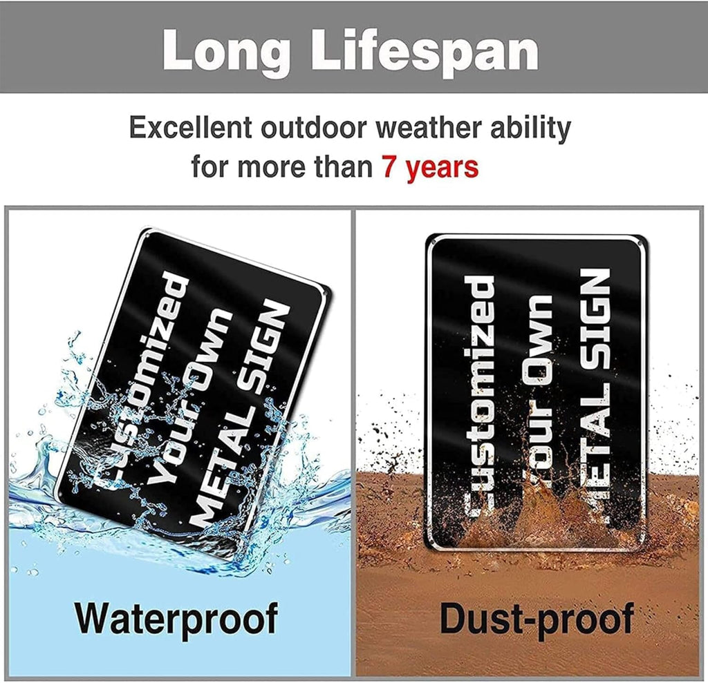 Wall Decor Decoration Sign Warning No Dumping Fine $1000 Sign, This Property Is Protected By Video Surveillance Sign Business Sign Aluminum Metal Tin Sign 8 X 12 Inch
