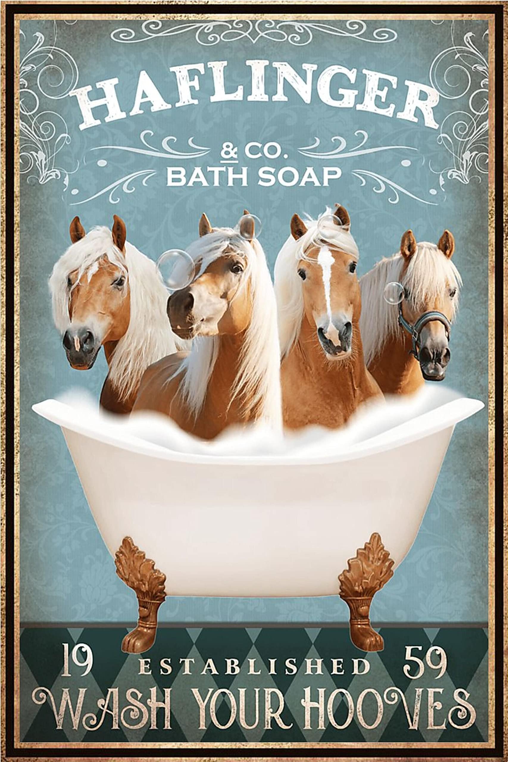 Vintage Metal Pig Bathroom Decor Tin Sign Wall Art Poster Retro Bar Home Decor 8x12 Inch