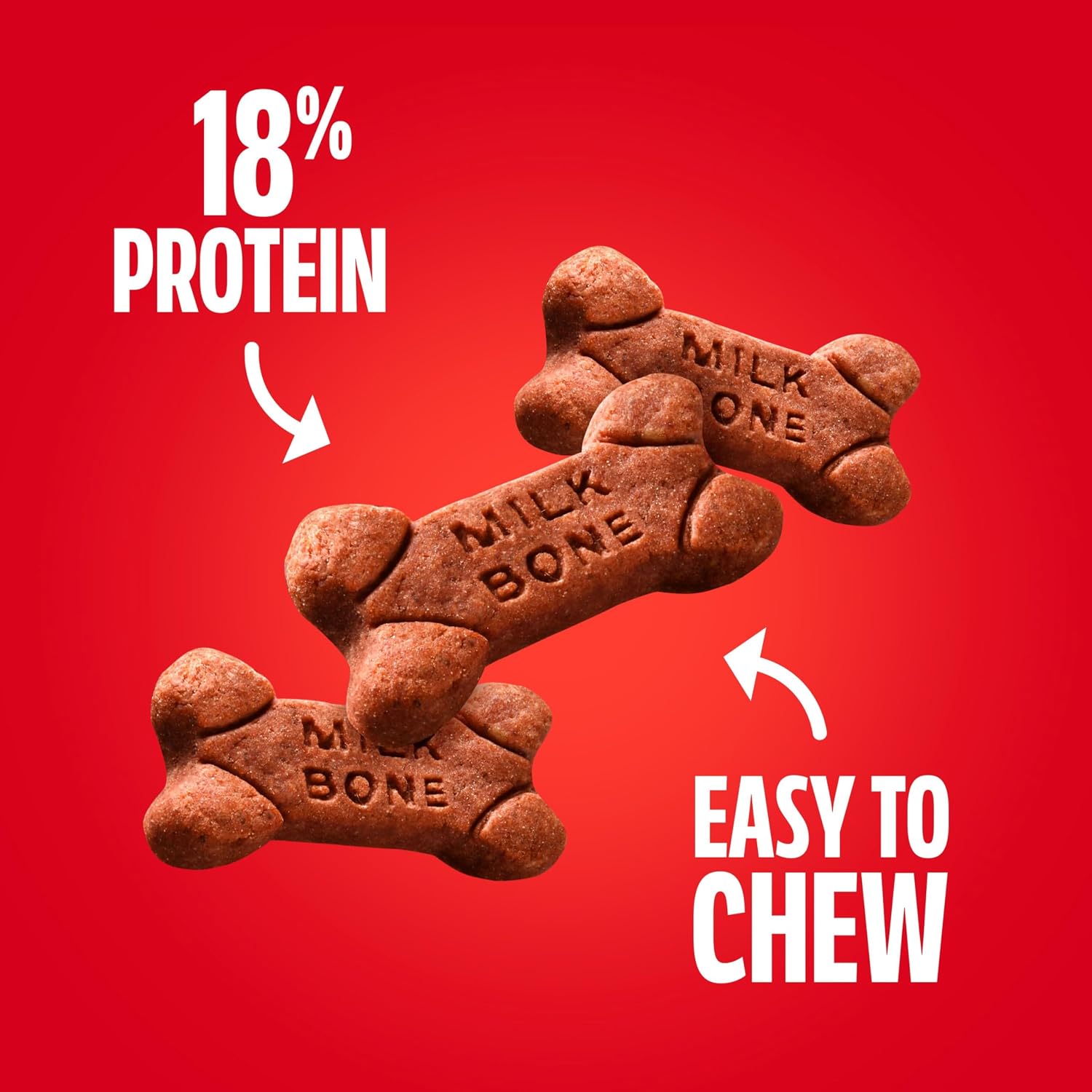 Milk-Bone Soft & Chewy Dog Treats, Made with Real Beef & Filet Mignon, 25 Ounce Canister