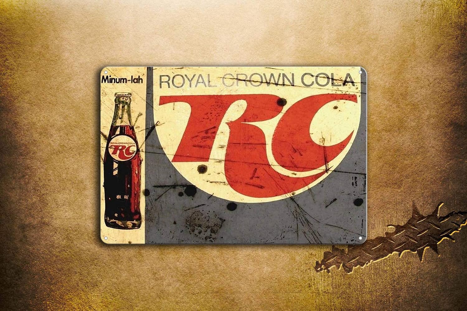 Metal Tin Signs Royal Crown RC Cola Soda Pop Ad Vintage Retro Store Wall Decor 8 x 12 inches