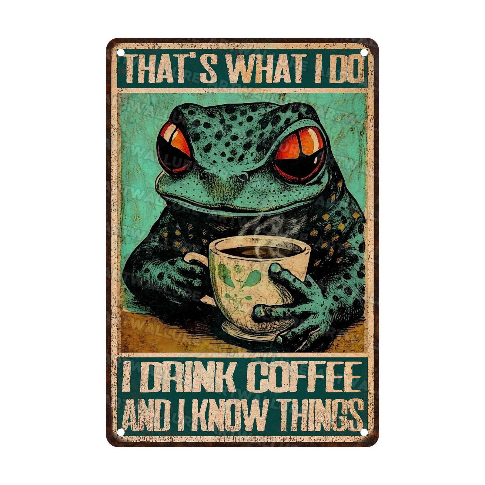 Woman Coffee Vintage Metal Tin Sign Drink Coffee Do Stupid Things Tin Sign for Home Office Decor 8x12Inch