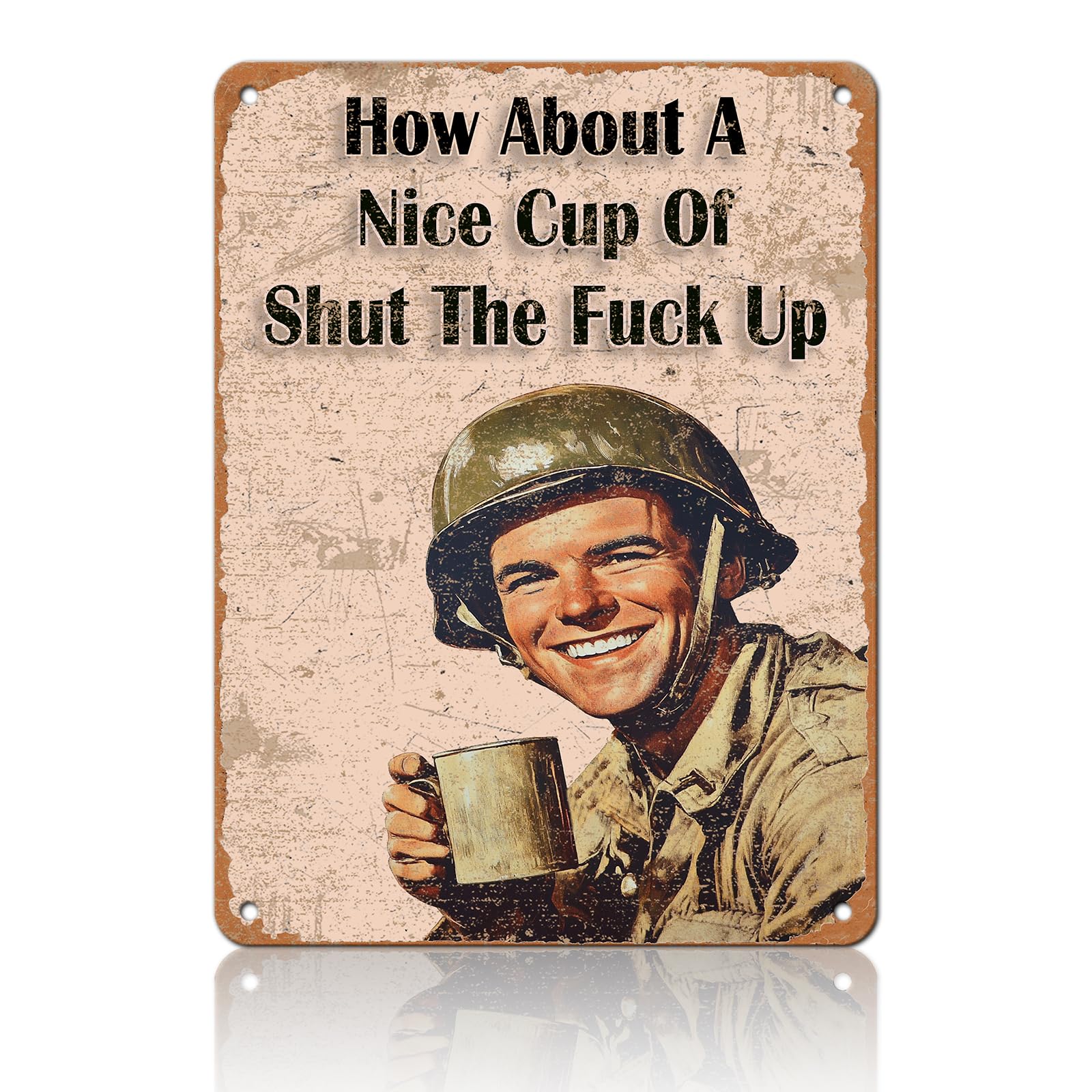 Vintage Navy Once Upon A Time There Was A Girl Who Really Wanted To Join The Navy Metal Tin Sign 12x8 Inch Home Wall Decor