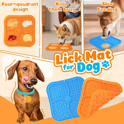 Advanced Dog Puzzle Toys for IQ Training & Mental Stimulation,Dog Lick Mat with Suction Cups for Anxiety Relief and Keeping Them Busy