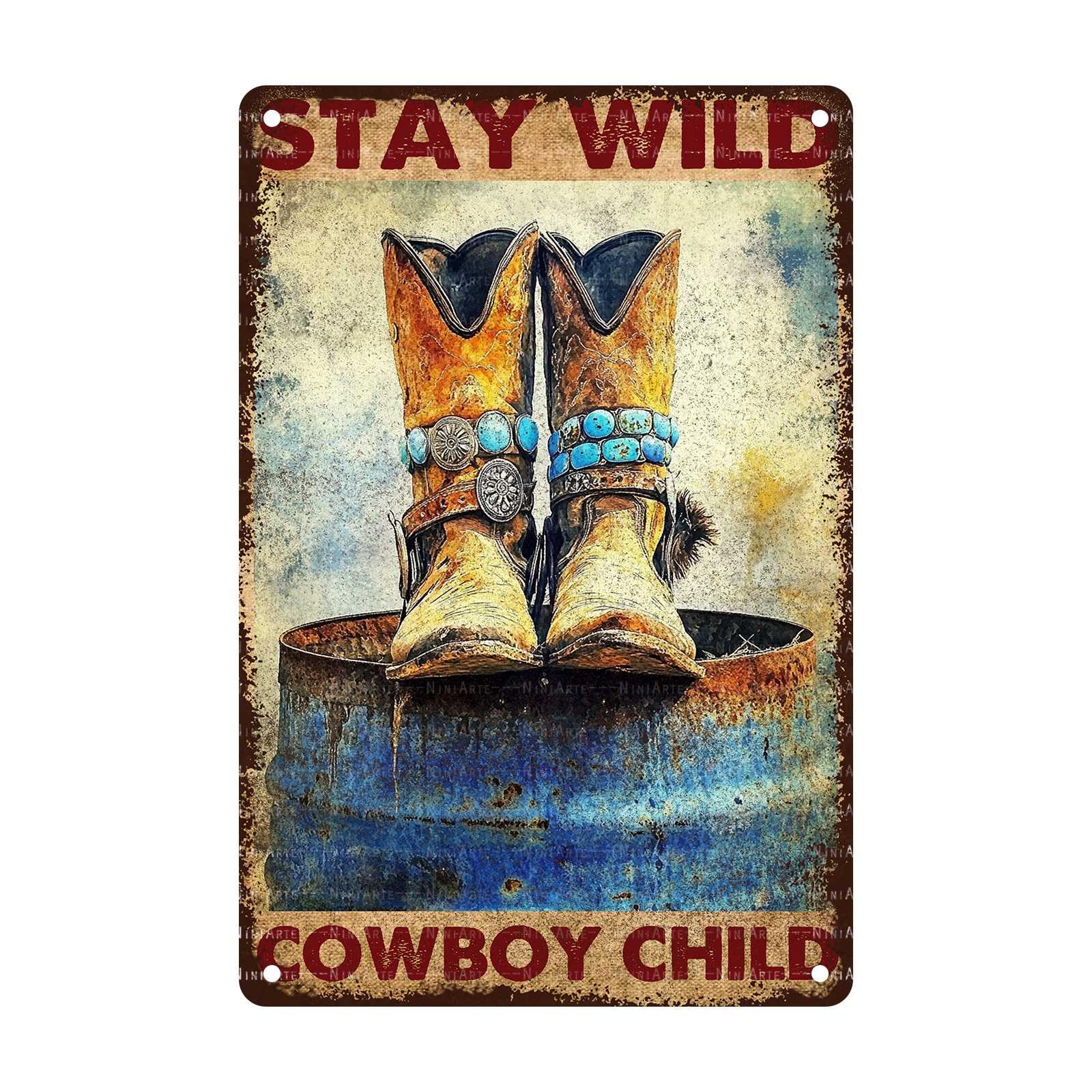 Vintage Cowgirl Tin Sign Are Always Good For The Soul Metal Sign for Home Garden Plaque Yard Patio Porch Farmhouse Cafe Bar Living Room Bedroom Office Garage Man Cave 8x12Inch